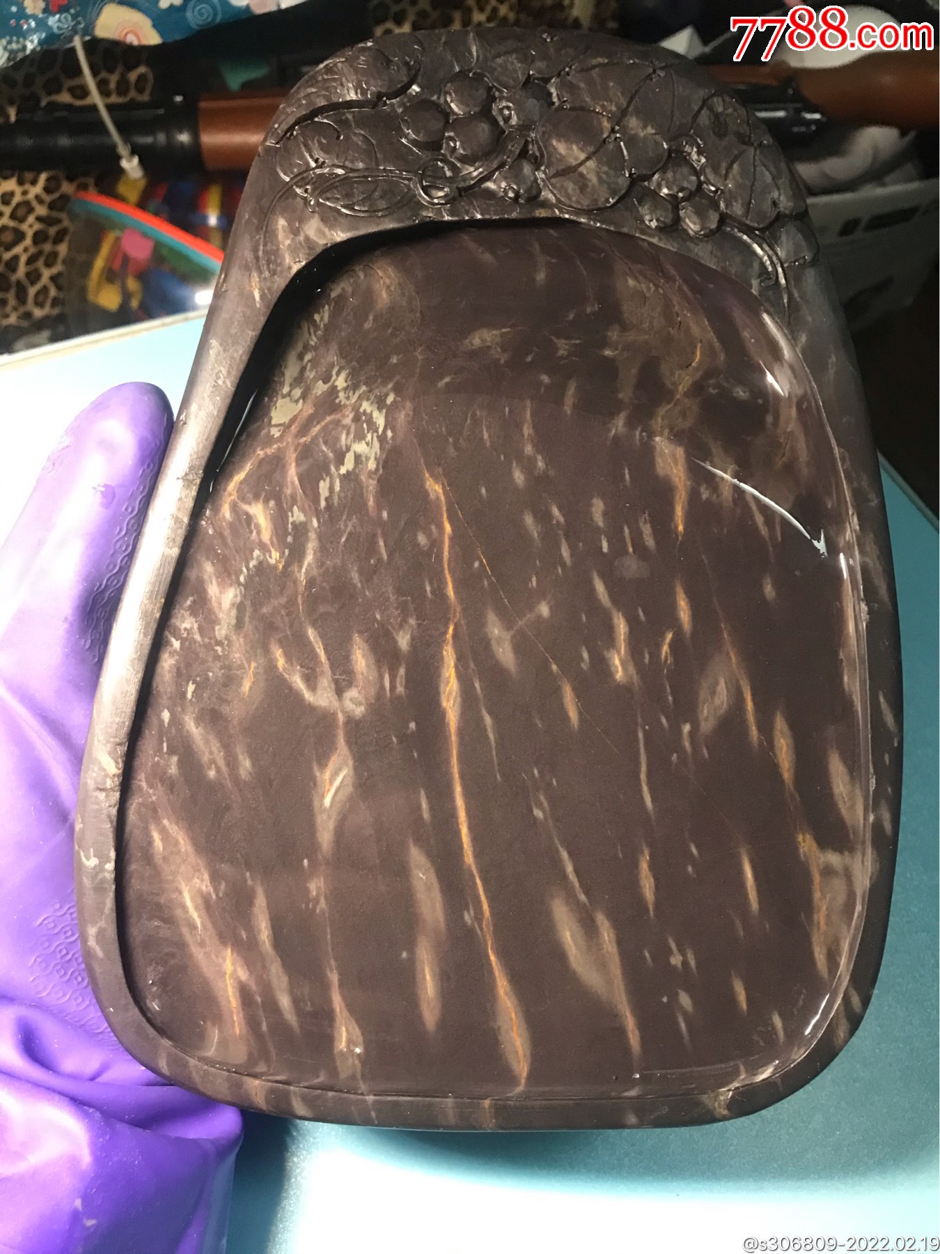 老坑端砚大西洞老坑多子多福砚