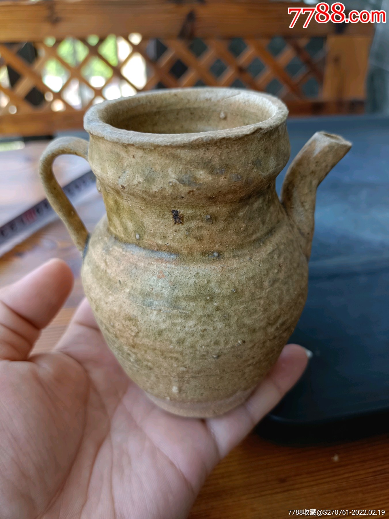 唐代晚期青釉小执壶欢迎进店参观