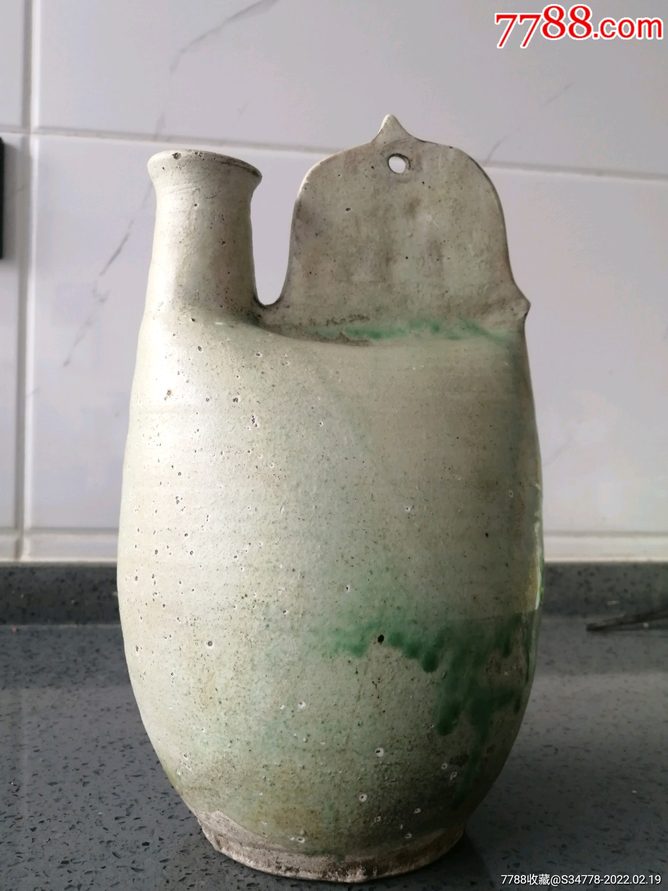 辽代鸡冠壶-价格:28880元-se85442167-绿釉瓷-零售-7788钱币网