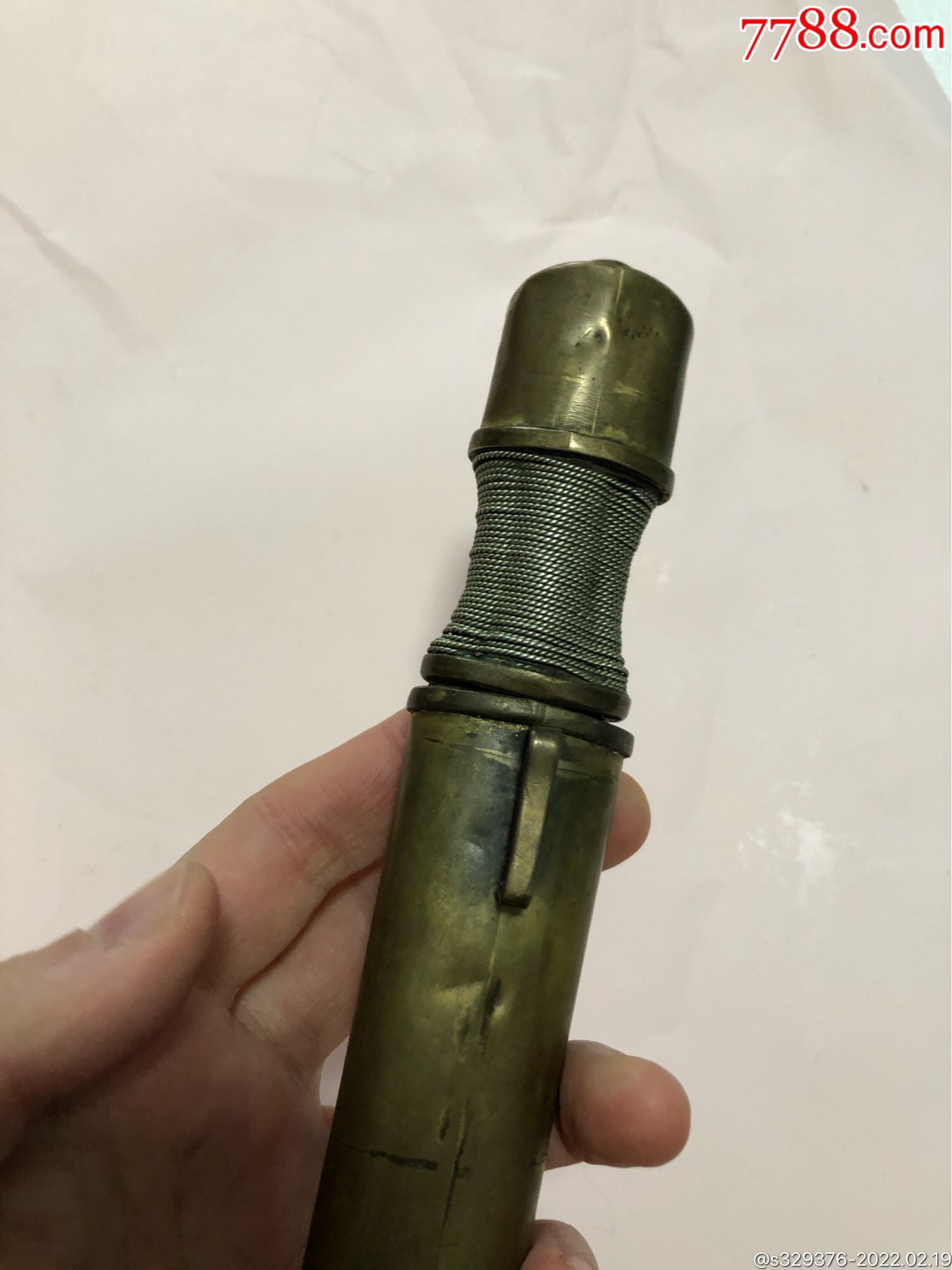 老裁纸刀纯手工制作打造品如图年份不详打开壳子有散需要看图的联系