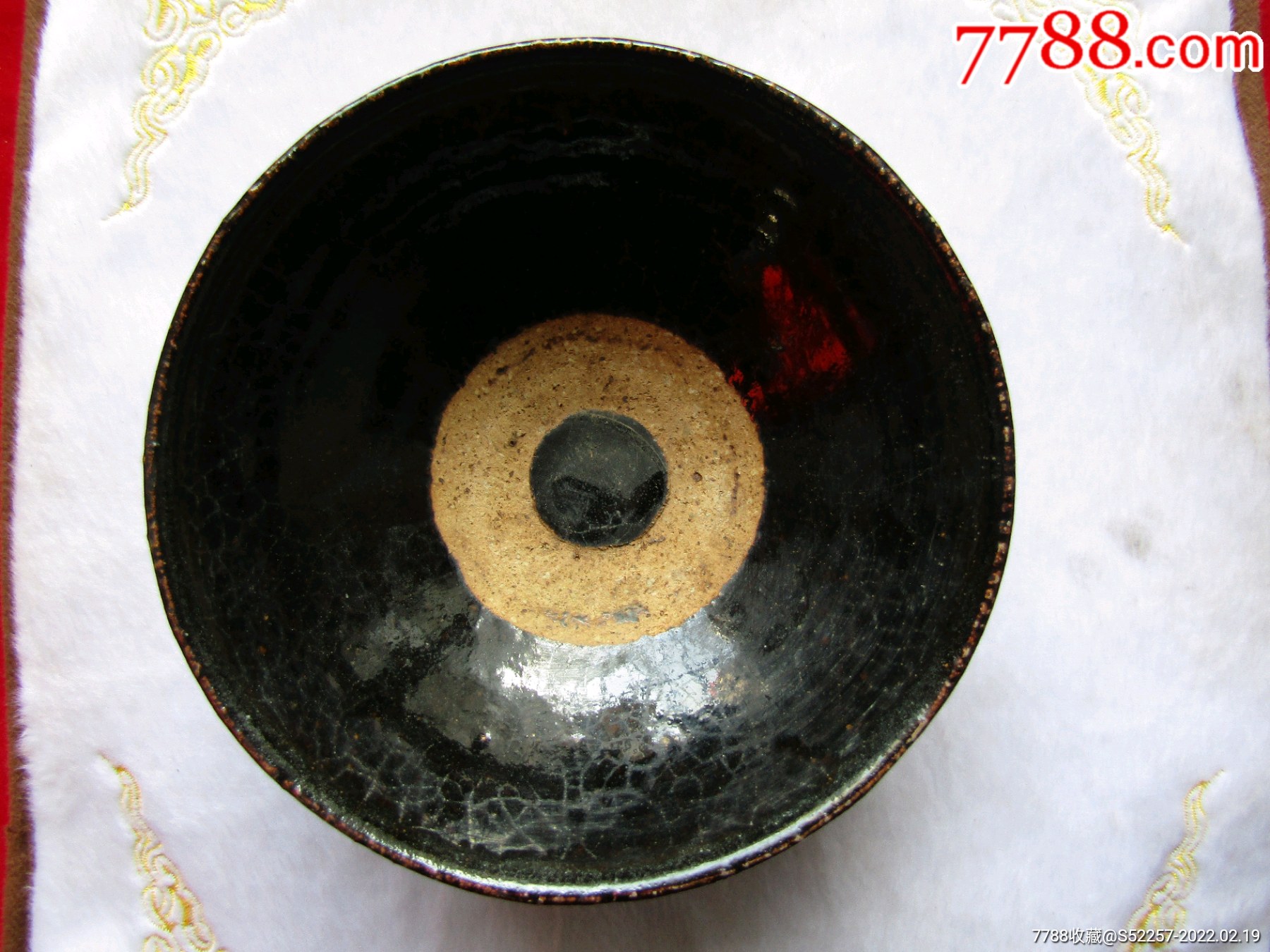 元代黑釉碗真品图片图片