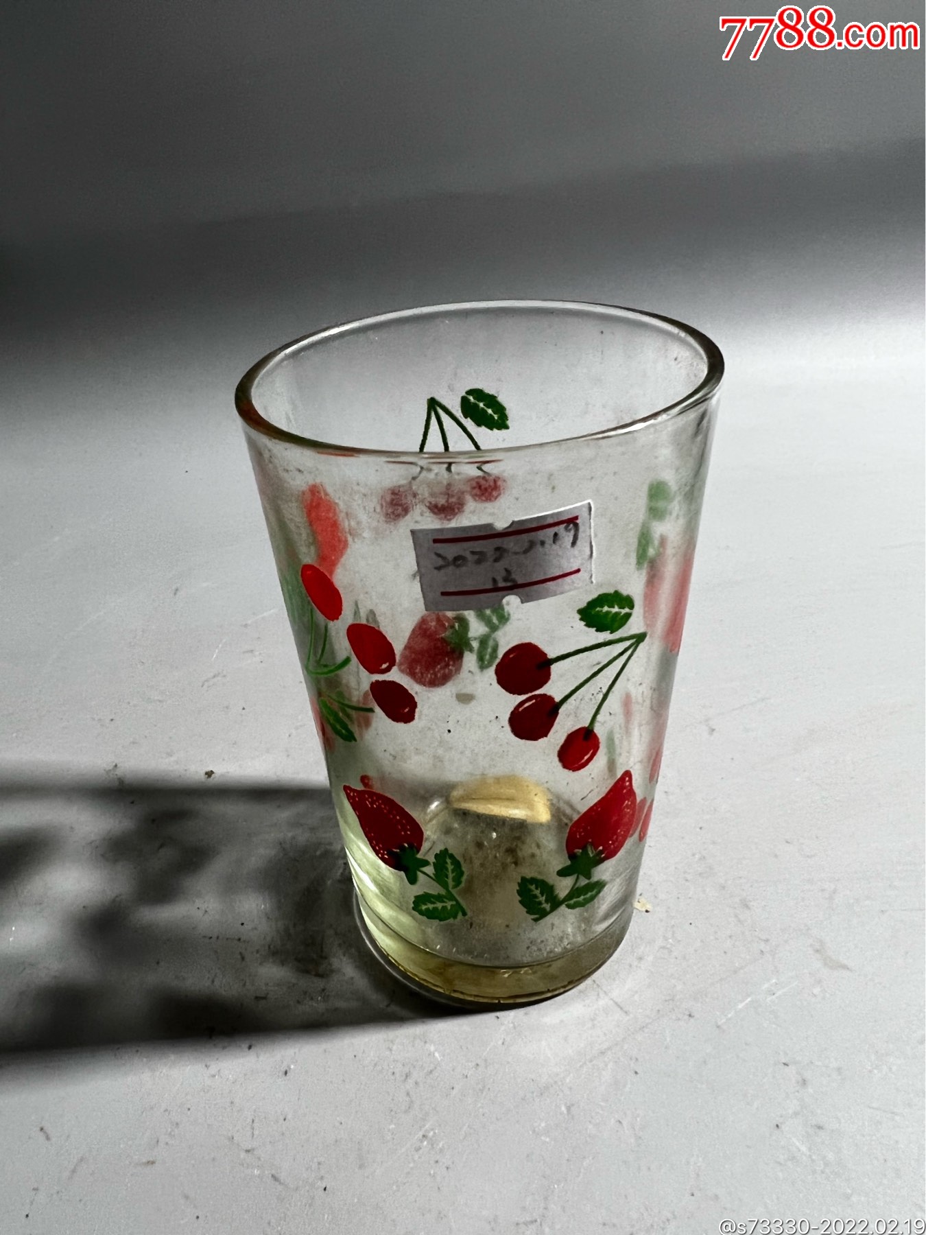 80年代怀旧老玻璃杯一只道具陈列13