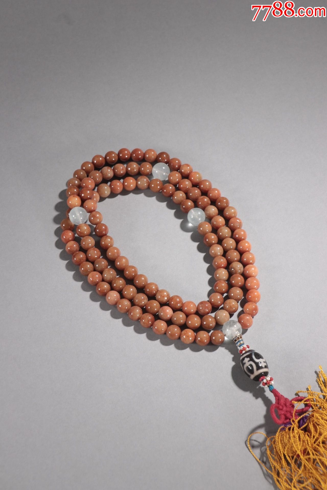 回流红翡翠108佛珠一串