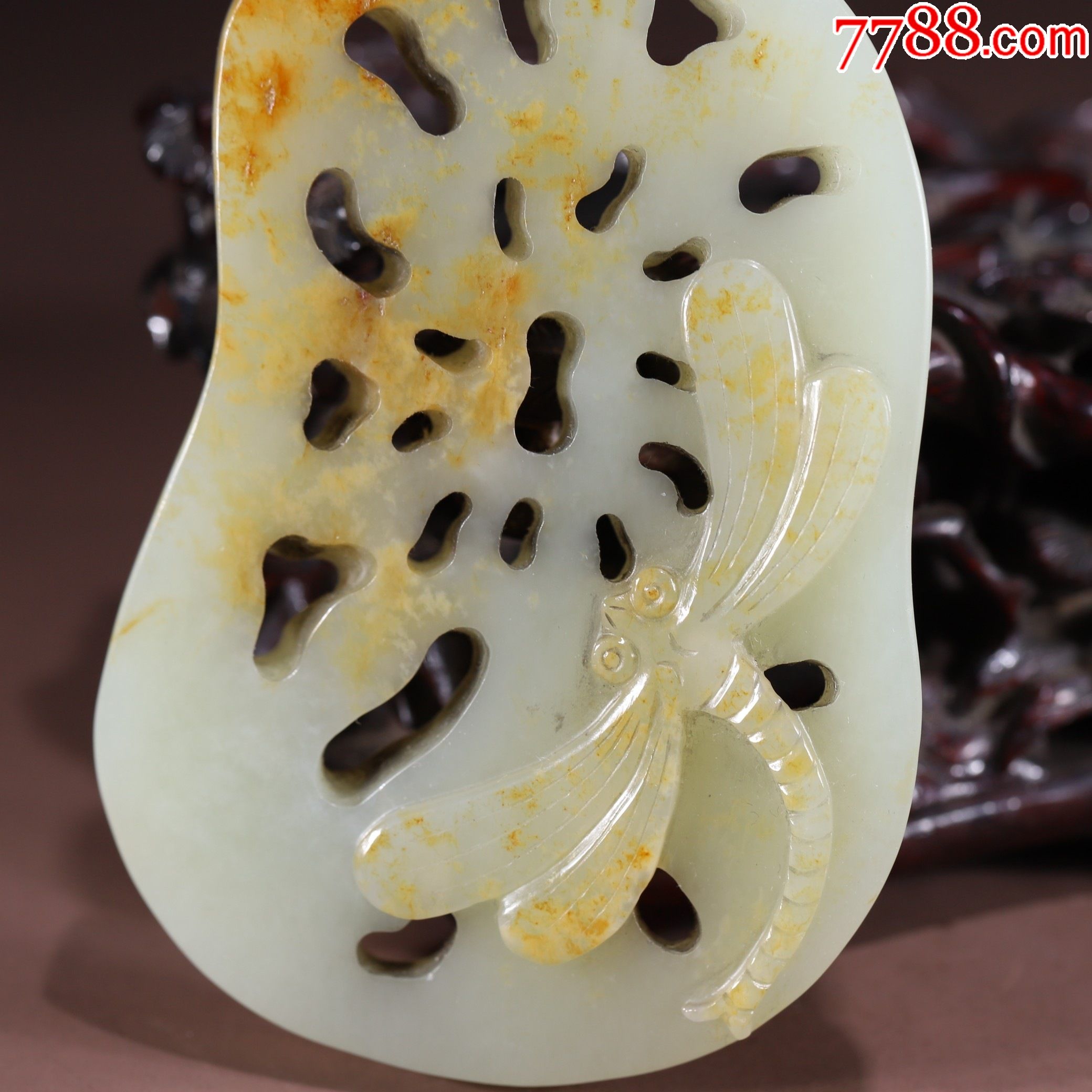 清代和田玉一品清廉佩件_和田玉_第2张_7788玉器收藏