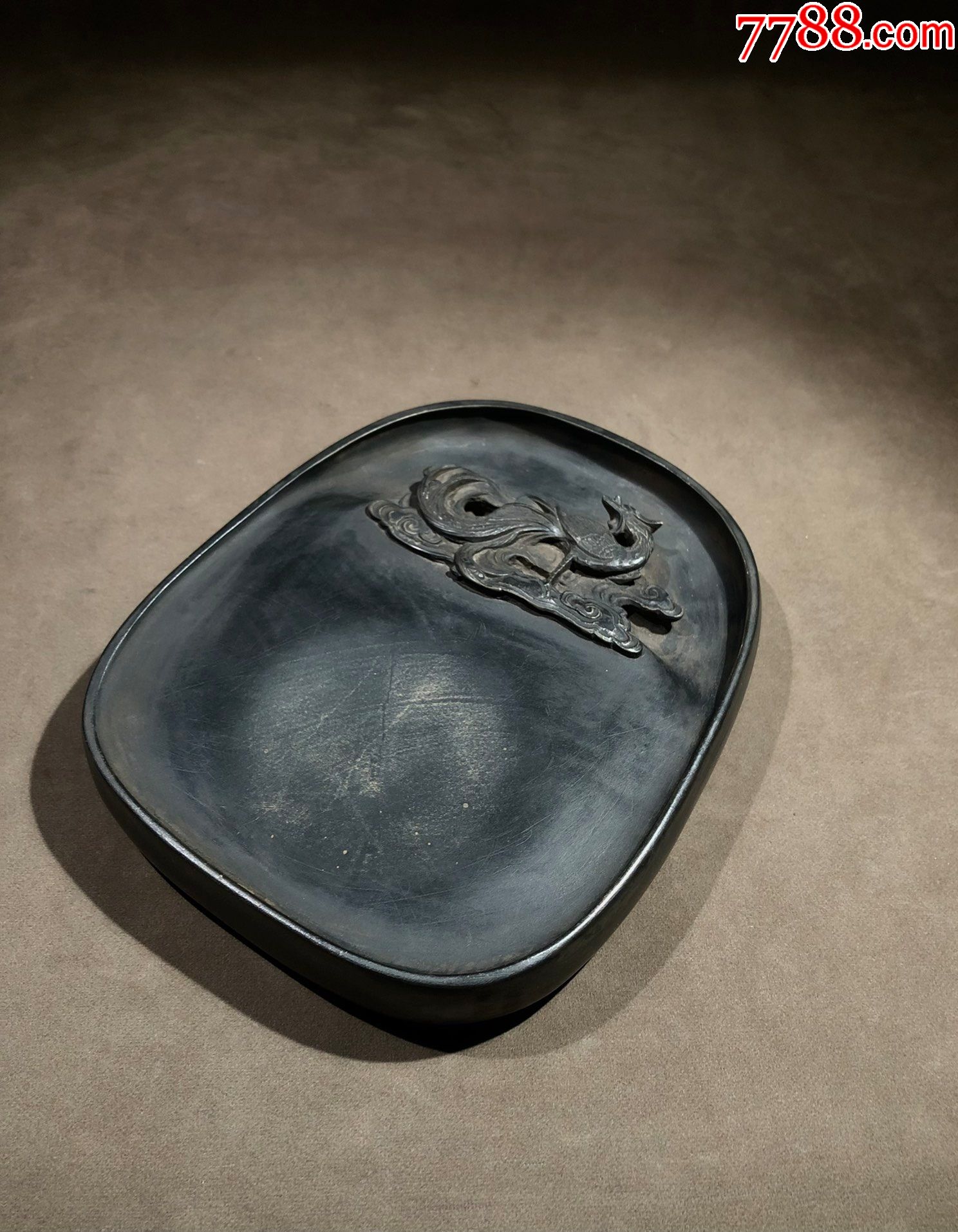 "顾皋"绿端,-端砚-7788商城__七七八八商品交易平台(7788.com)