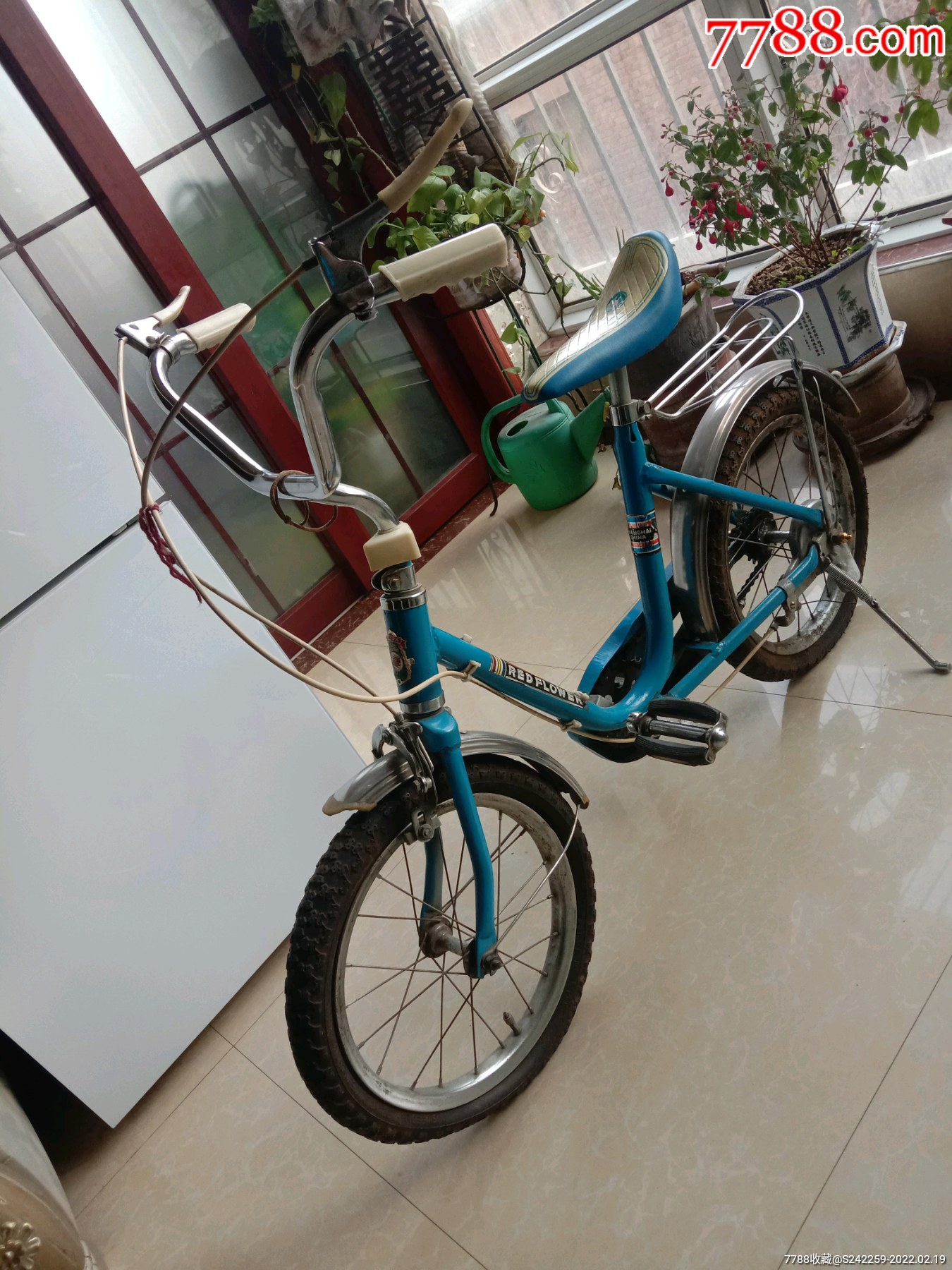 红花牌老儿童自行车