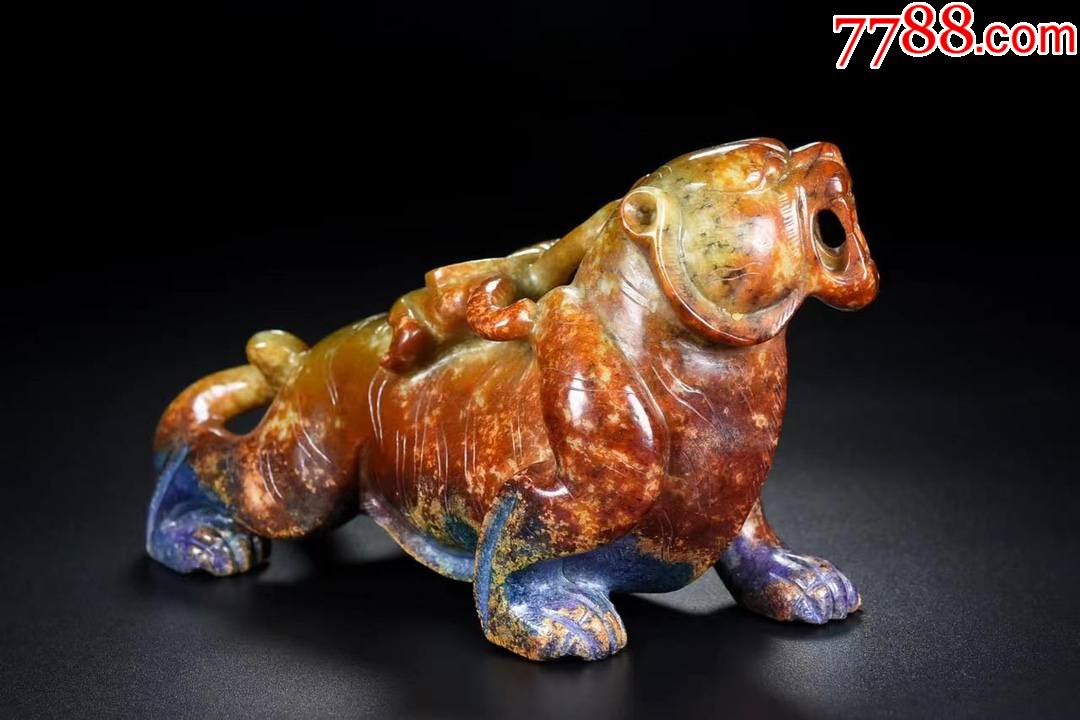 旧藏和田玉玉虎