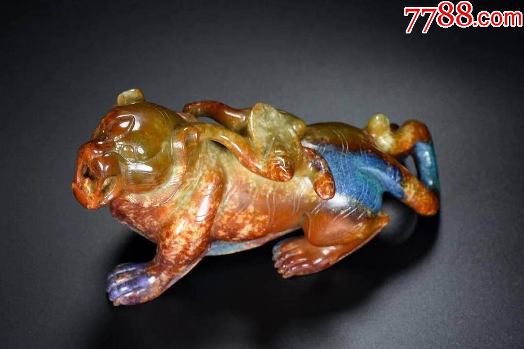 旧藏和田玉玉虎