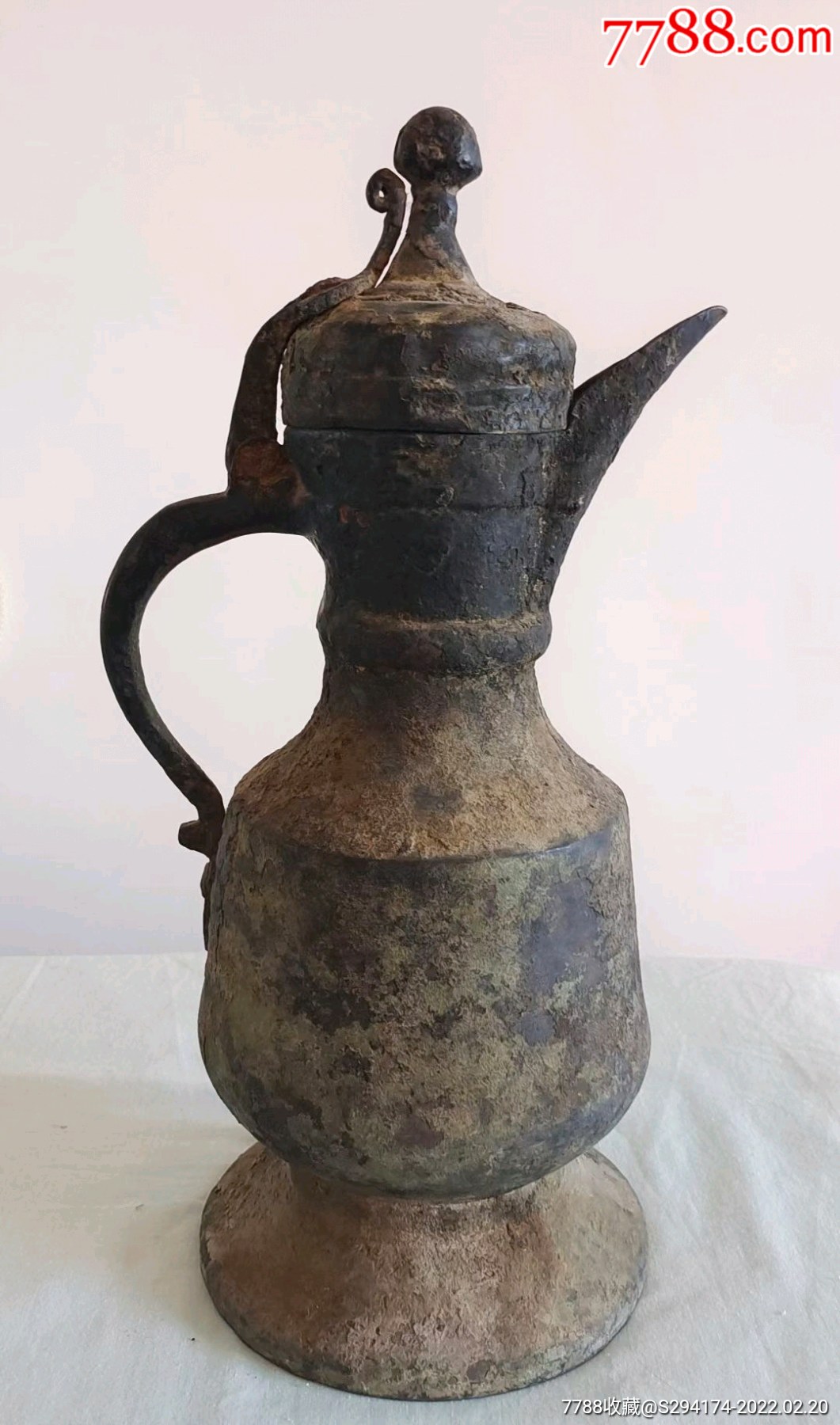 元明青铜高执壶-铜壶/铜瓶-7788商城__七七八八商品交易平台(7788.