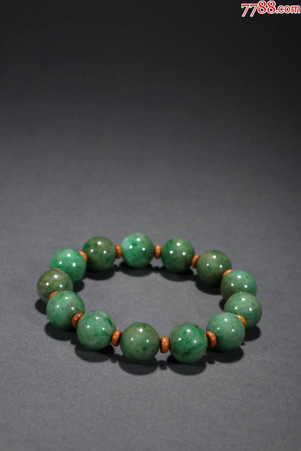 翡翠圆珠手串