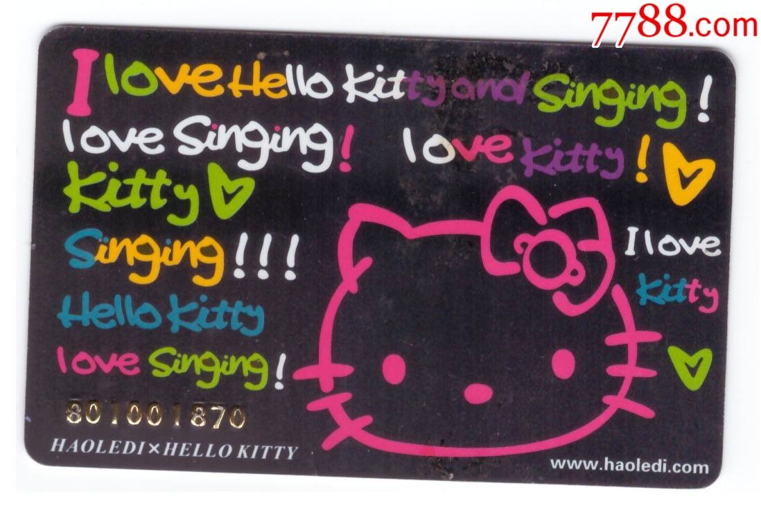 会员卡好乐迪量贩ktvhellokitty