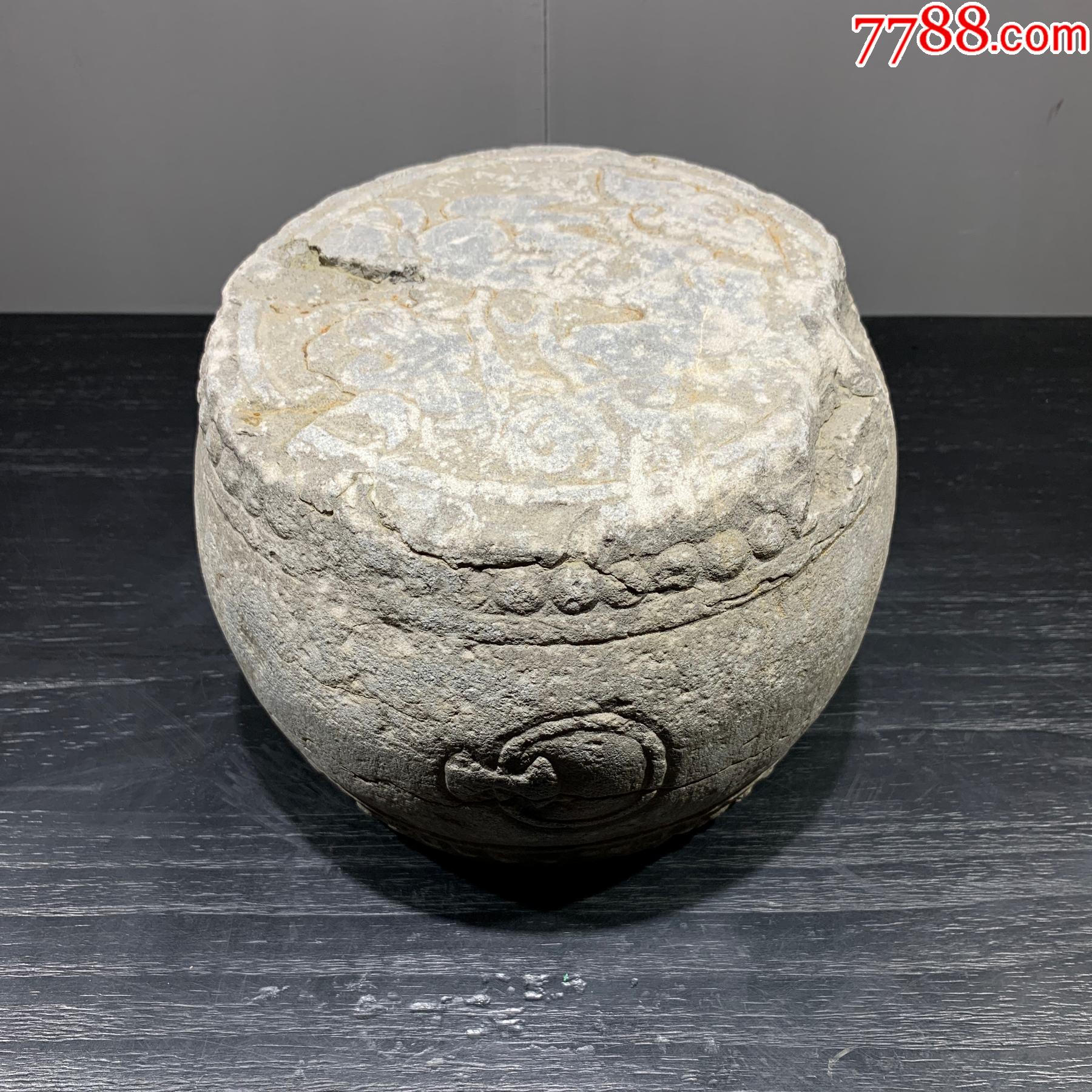 明代蘇工三面工石鼓墩石座子-價格:1200元-se85475615-石鼓/石墩-零售