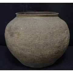 109西周印纹麻布纹陶罐