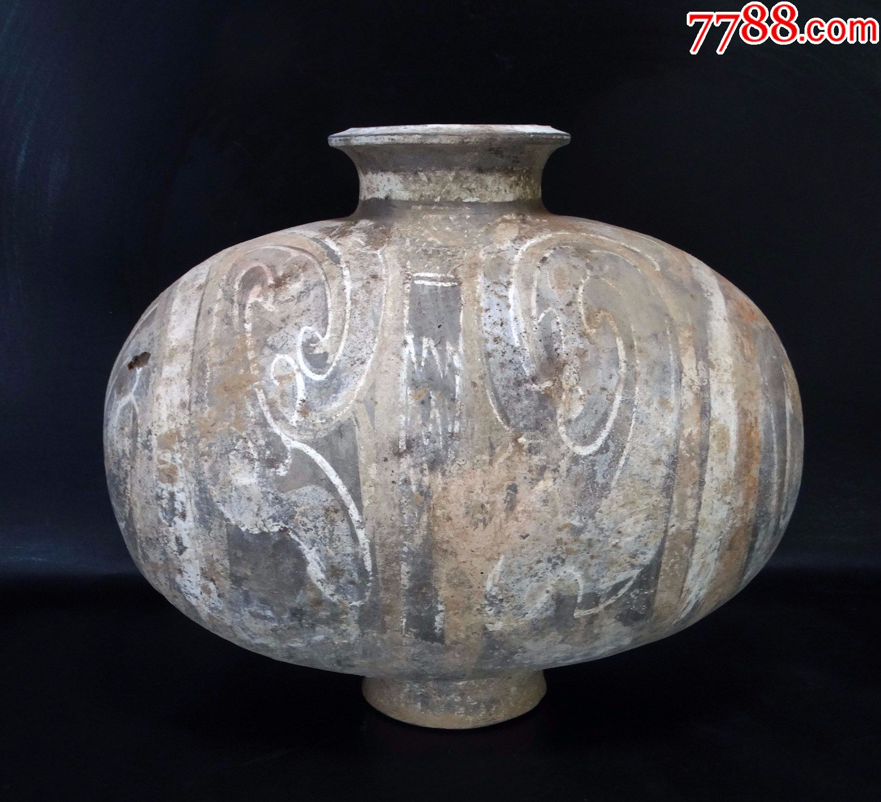 中国 秦代 繭形壺 中国 秦代 繭形壺