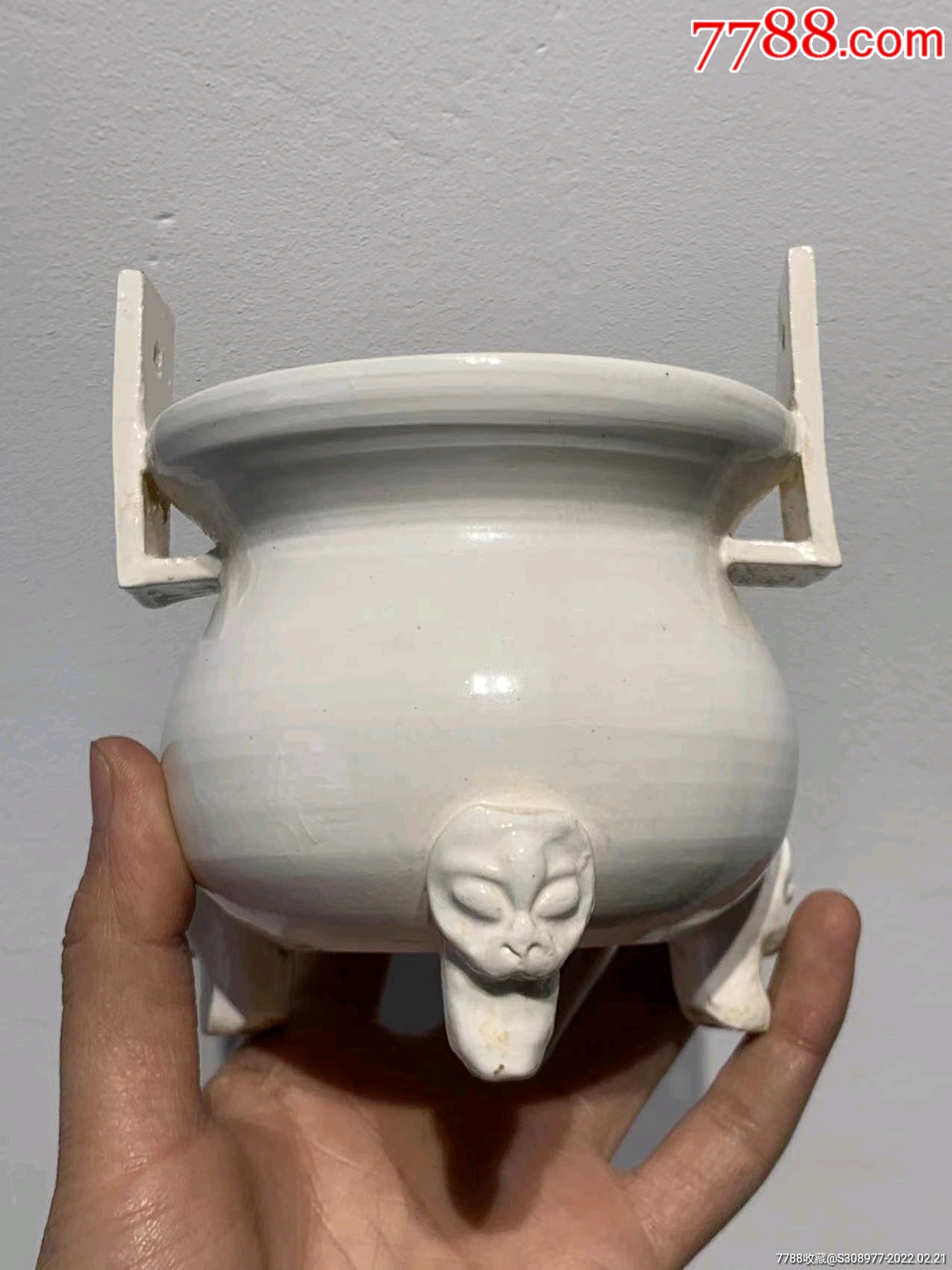 宋代定窑白釉兽足香炉_单色白瓷_第7张_7788铜器收藏