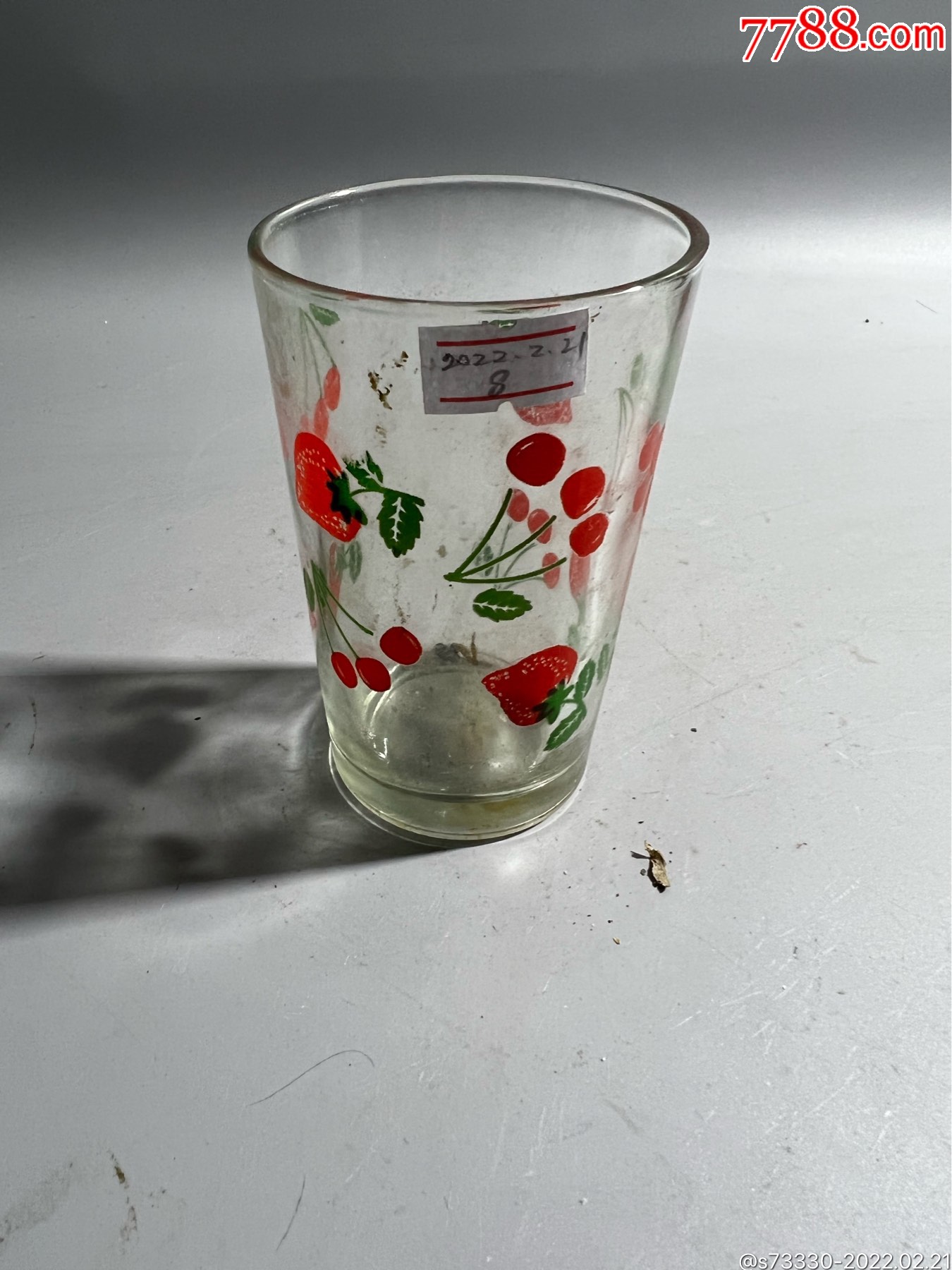 80年代左右怀旧道具老玻璃杯一只8