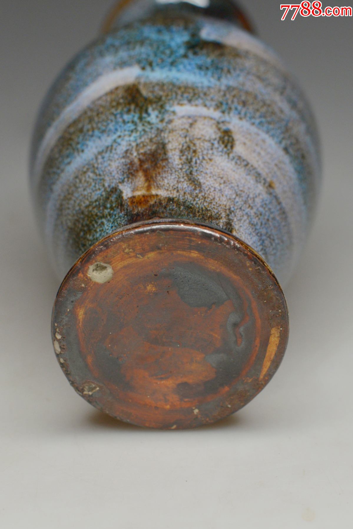 7080年代七八十年代出口创汇厂货石湾窑变花瓶民俗老物件怀旧收藏