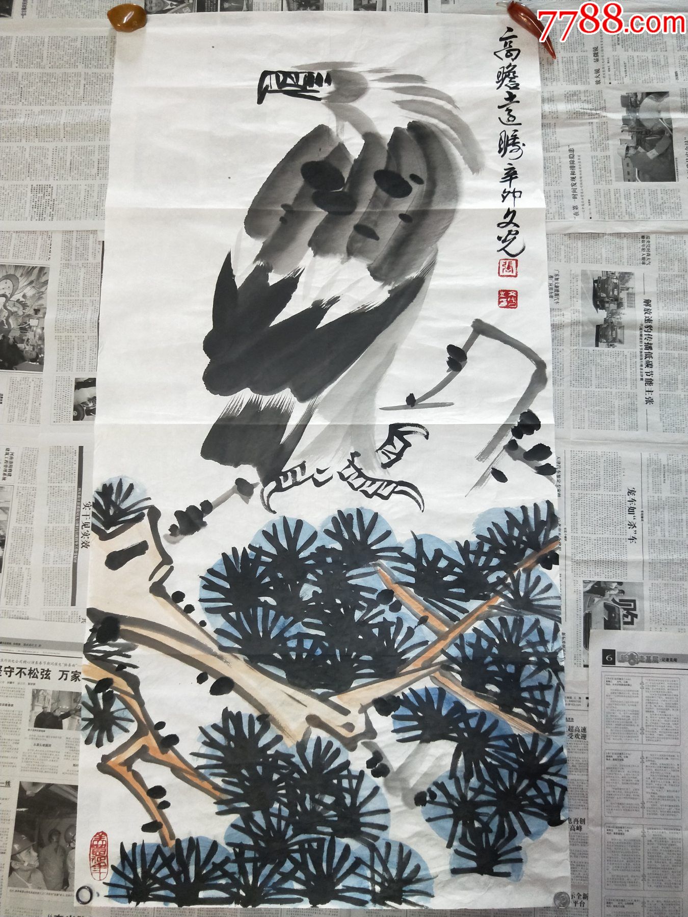 80010品99中原书画院国画特别金奖 中国美协青岛著名书画家张文光