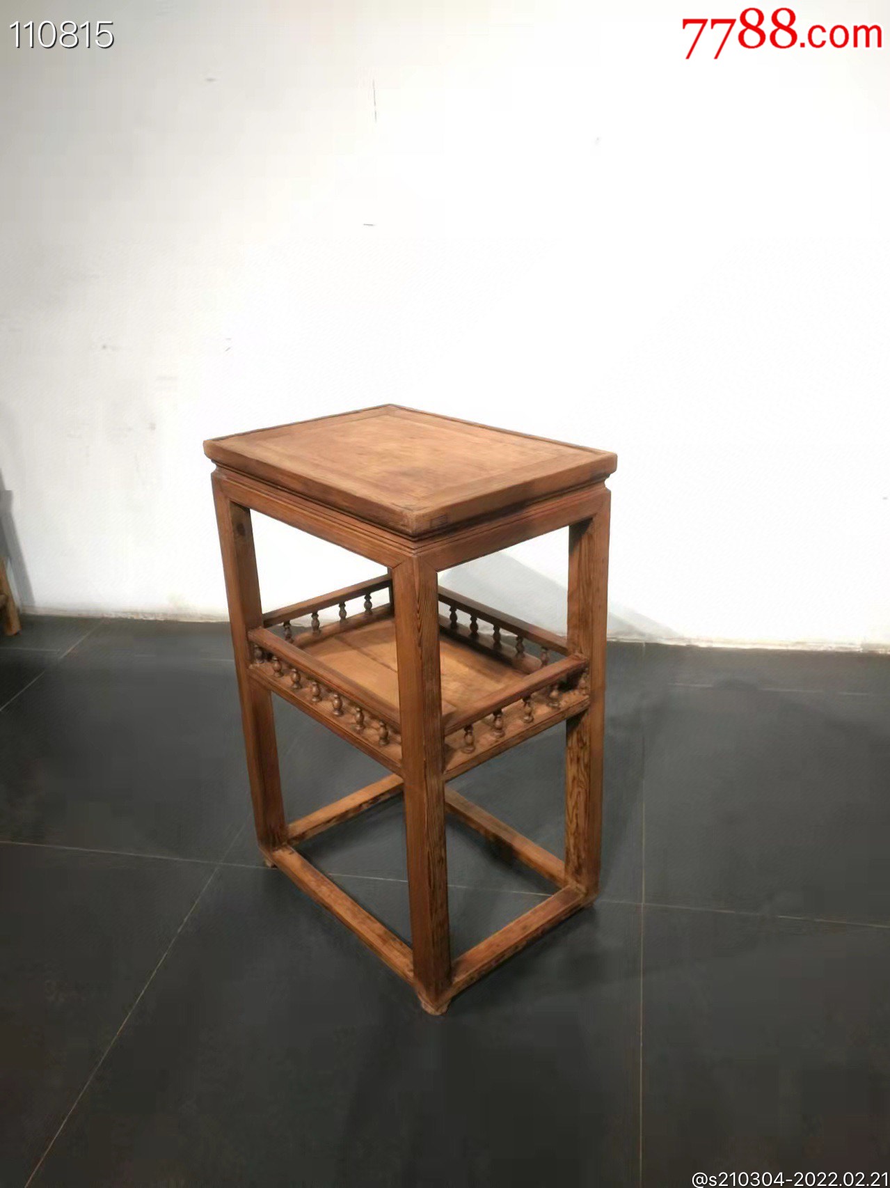 清代精品杉木茶几花几品相一流保存完整