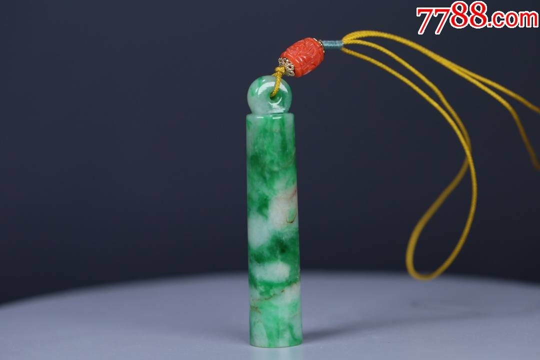 清代老翡翠翎管