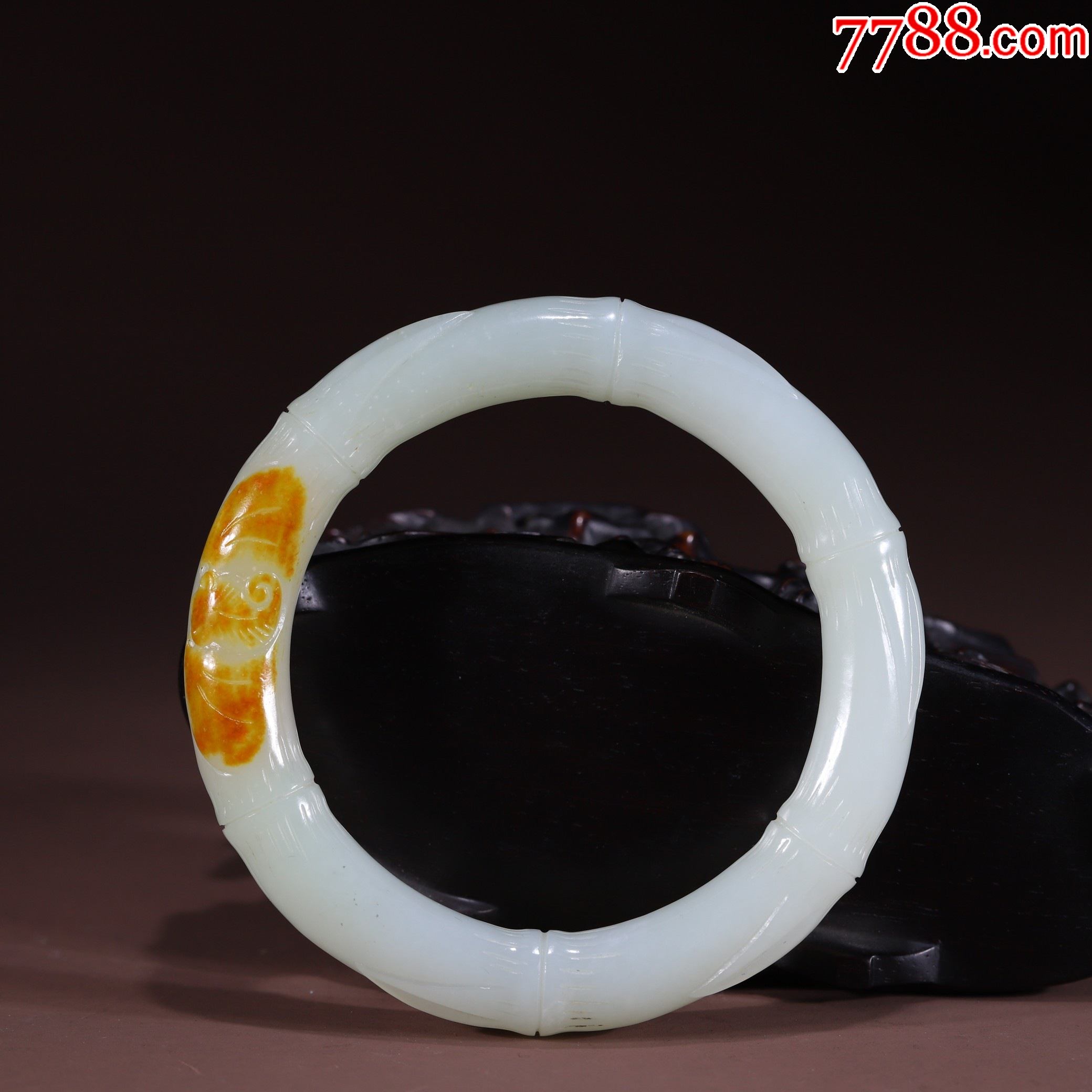 福在眼前圆条手镯-价格:5000元-se85498147-和田玉-零售-7788工艺品
