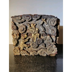 清杉木雕花板八仙之一曹国舅