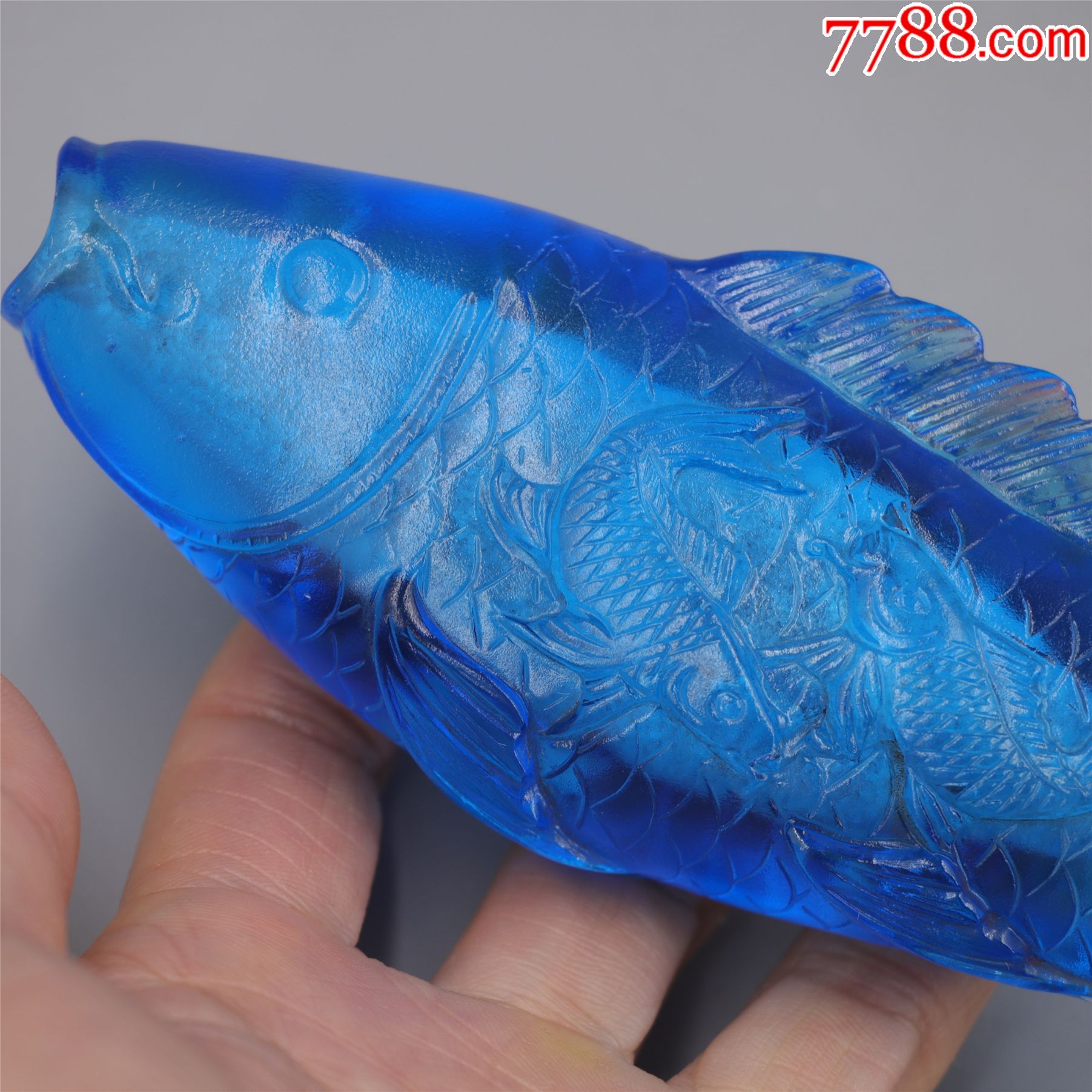 精品民国琉璃鱼小摆件-价格:488元-se85502742-其他琉璃工艺-零售