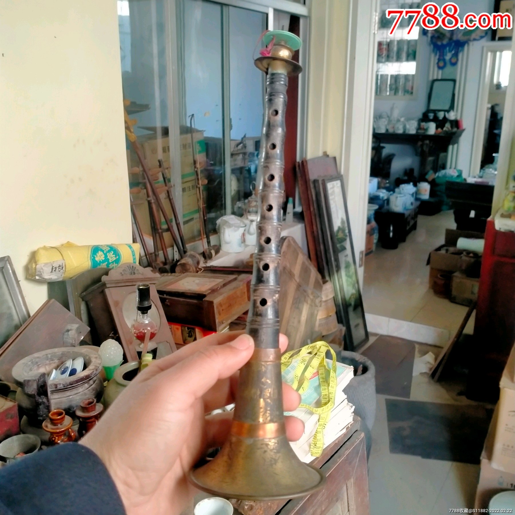 50年代唢呐老唢呐,c调上海佳灵管乐器厂_价格488元【居宝斋】_第1张