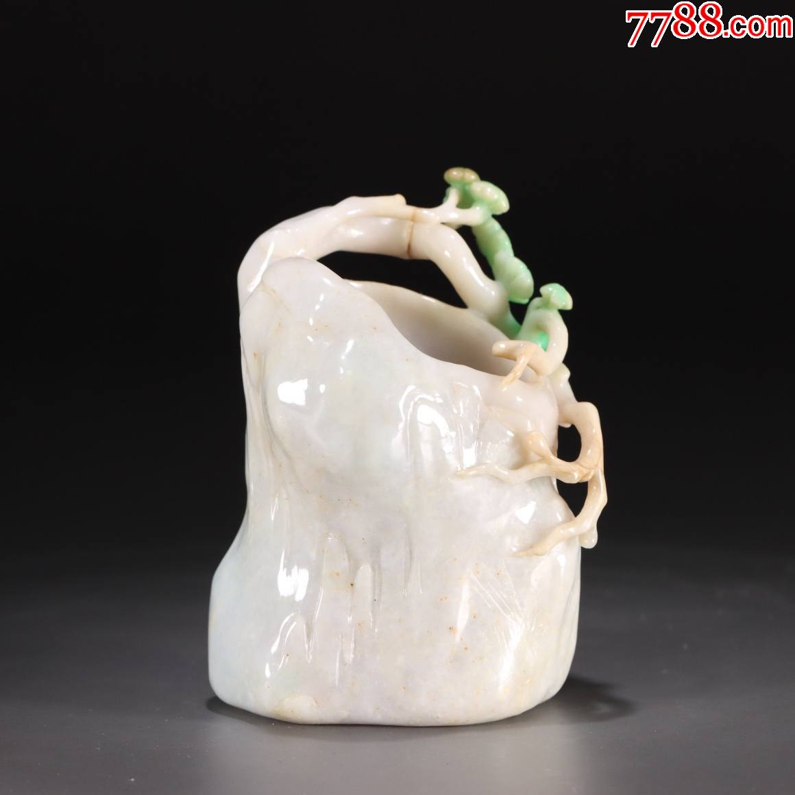 翡翠寒梅傲雪笔筒a91s140f