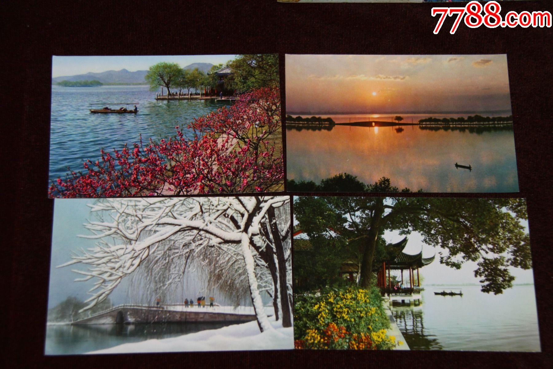 建党100周年西湖明信片图片