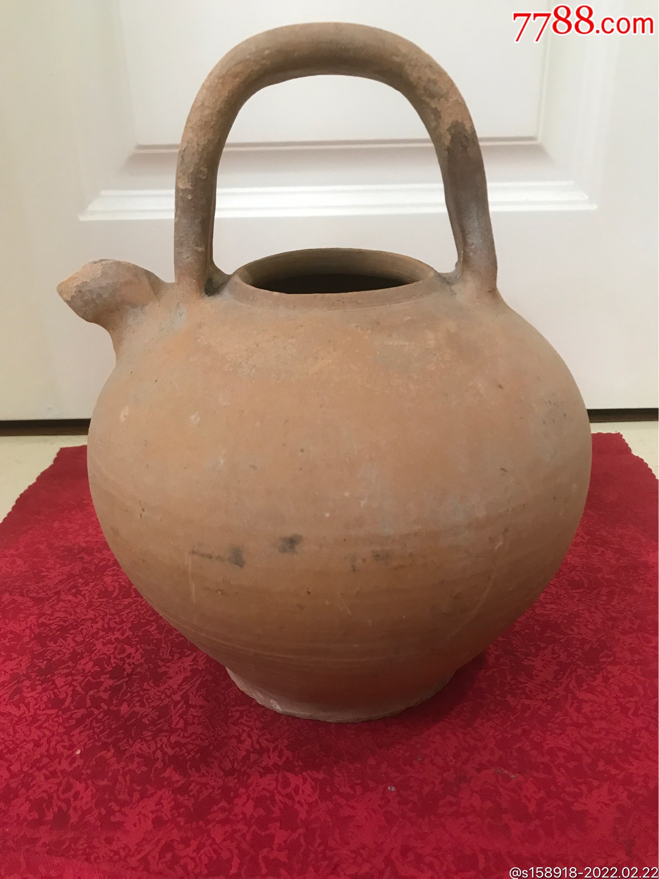 高古红陶全品大提梁壶