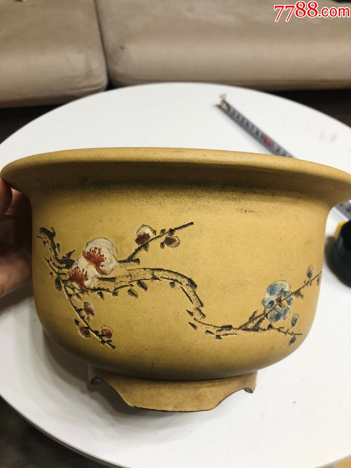 文革紫砂盆老紫砂花盆紫砂花盆老盆文革兰花盆老紫砂宜兴紫砂盆菖蒲盆