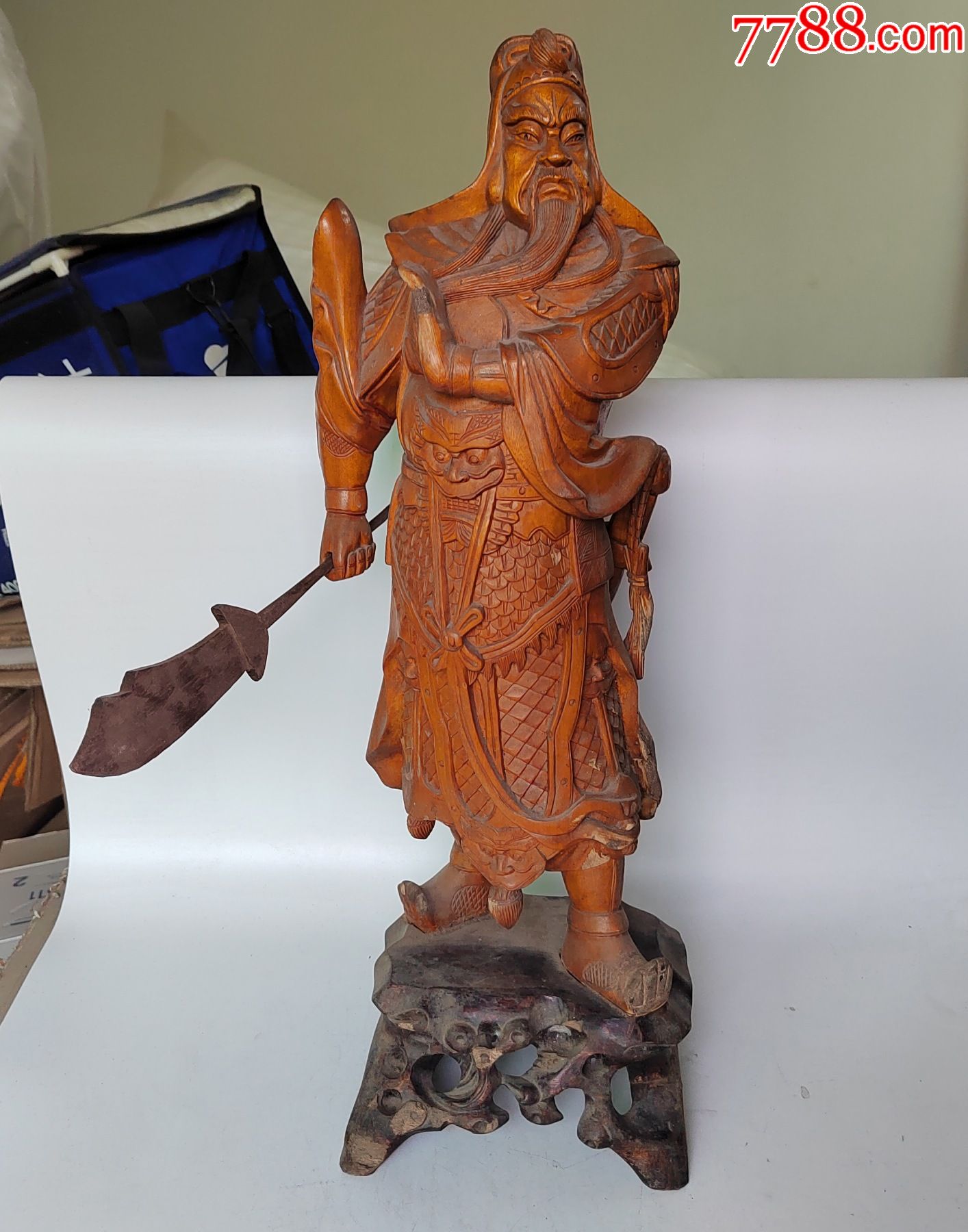 木雕老关二爷_价格600元【古玩佛缘】_第1张_7788收藏__收藏热线