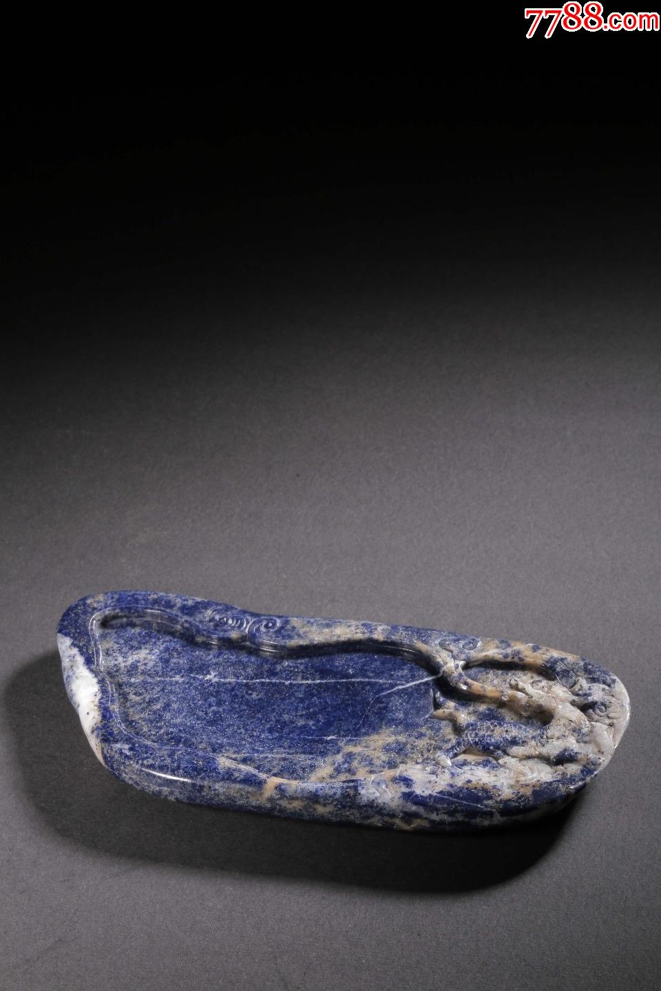 清青金石雕麒麟吐玉书文房水洗_笔洗_图片鉴赏_收藏价格_7788铜器收藏