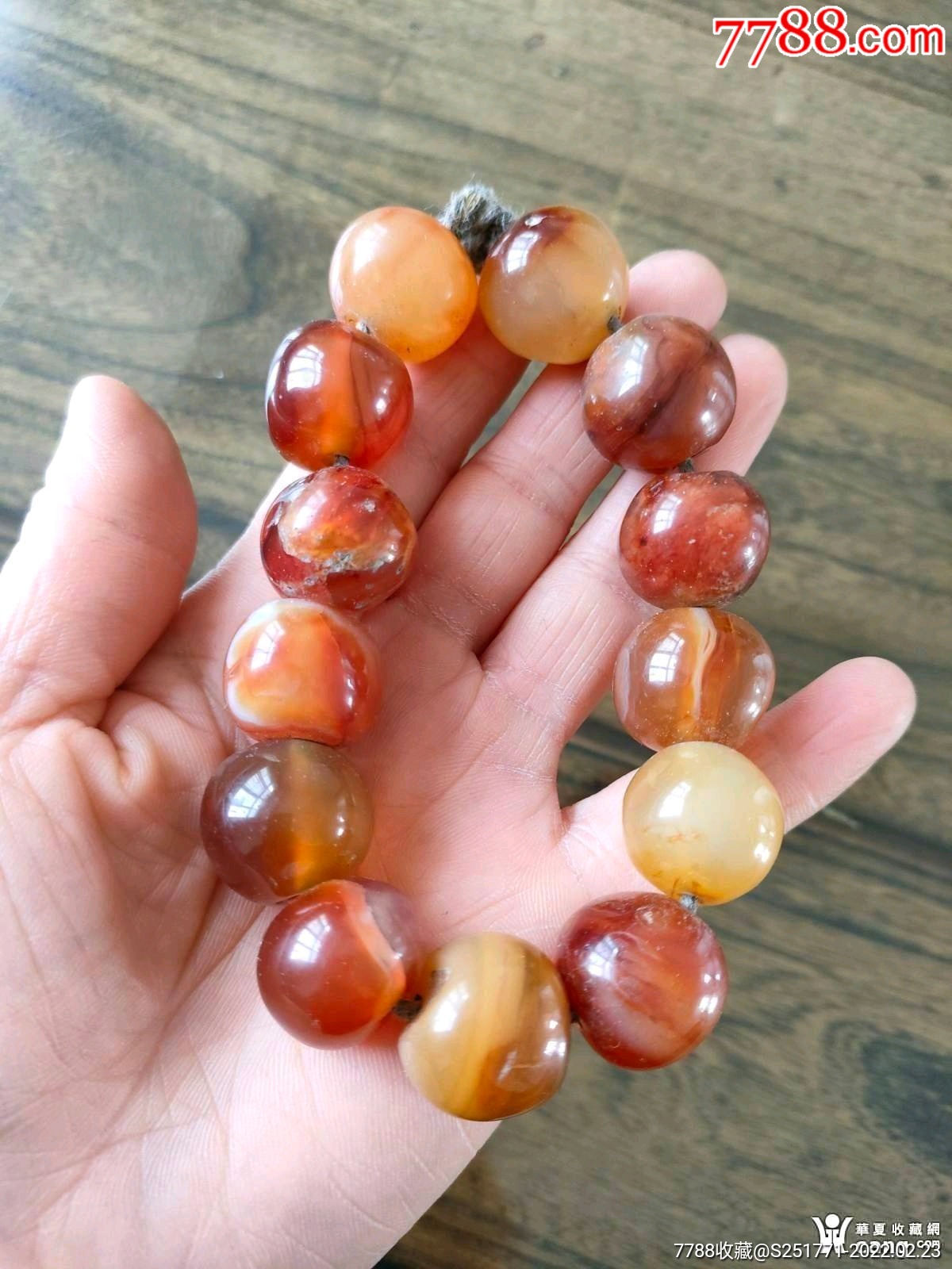 冰糖老玛瑙珠子一串-价格:598元-se85515708-玛瑙-零售-7788工艺画