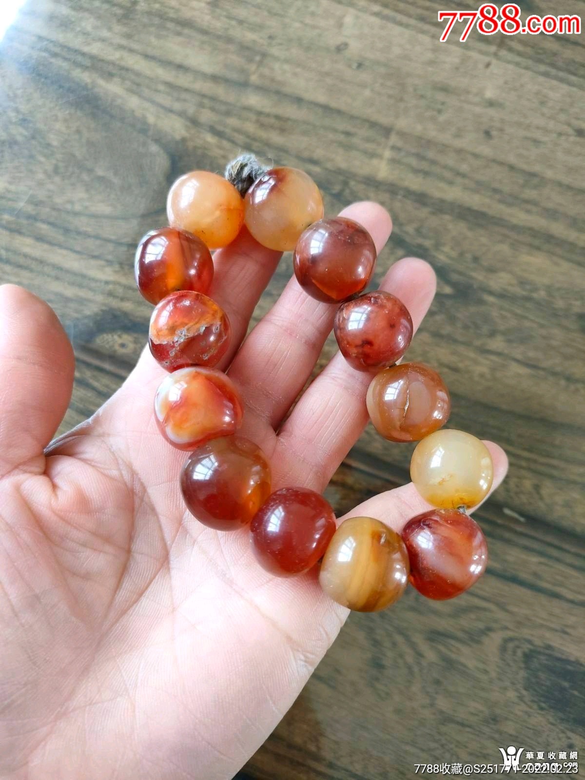 冰糖老玛瑙珠子一串-价格:598元-se85515708-玛瑙-零售-7788工艺画
