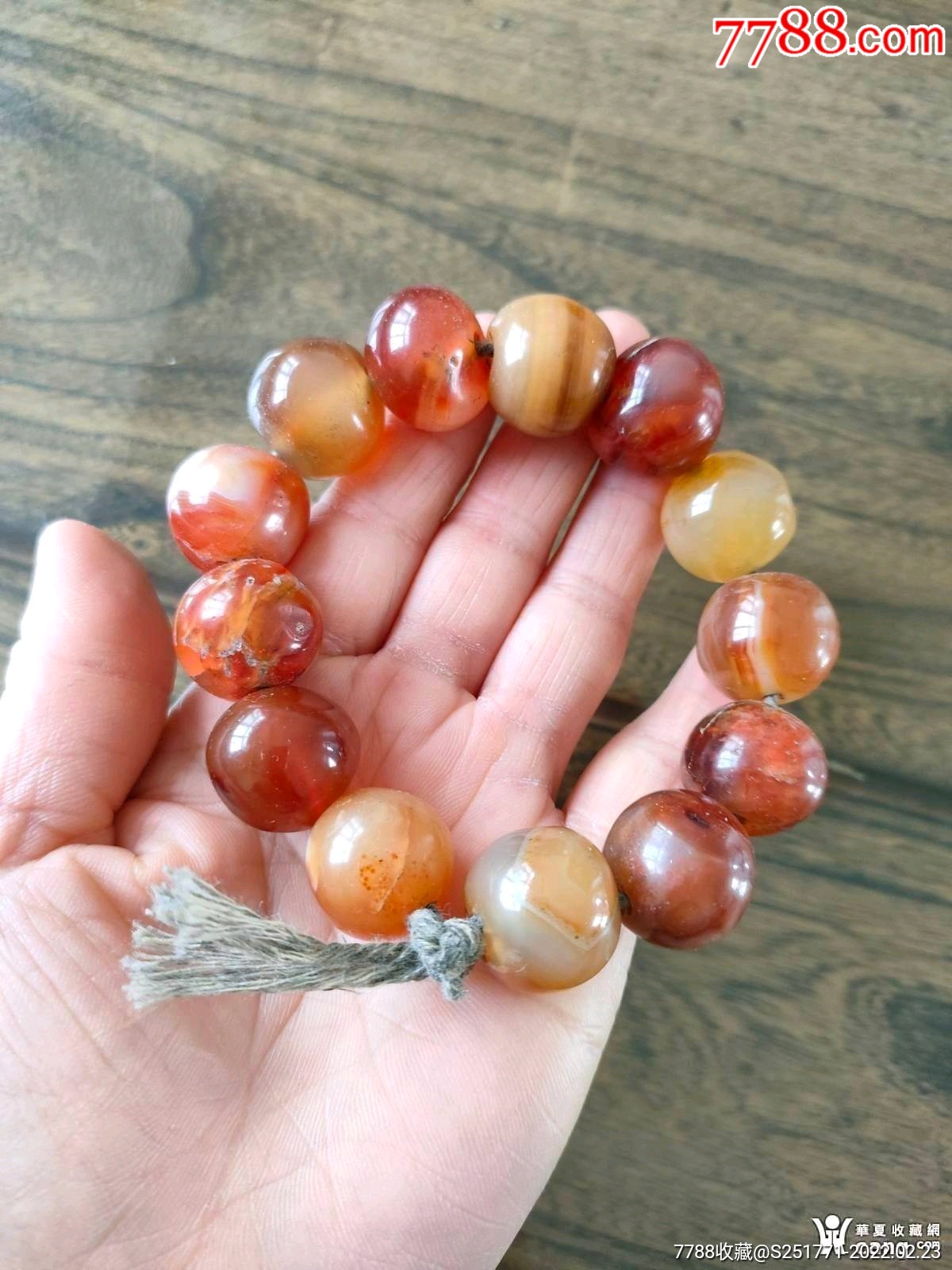 冰糖老玛瑙珠子一串-价格:598元-se85515708-玛瑙-零售-7788工艺画