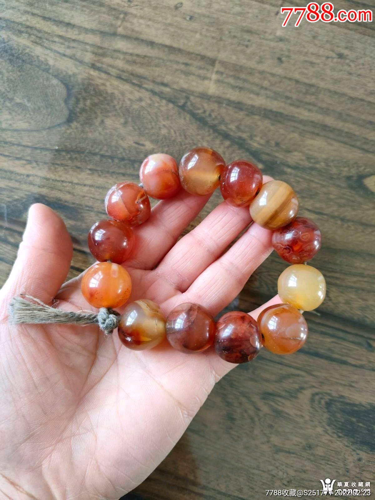 冰糖老玛瑙珠子一串-价格:598元-se85515708-玛瑙-零售-7788工艺画
