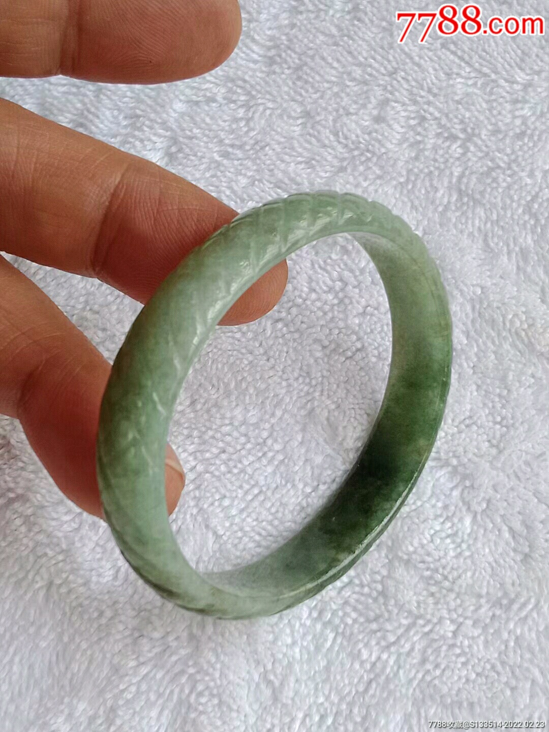 缅甸翡翠24a贵妃麻花手镯送证书
