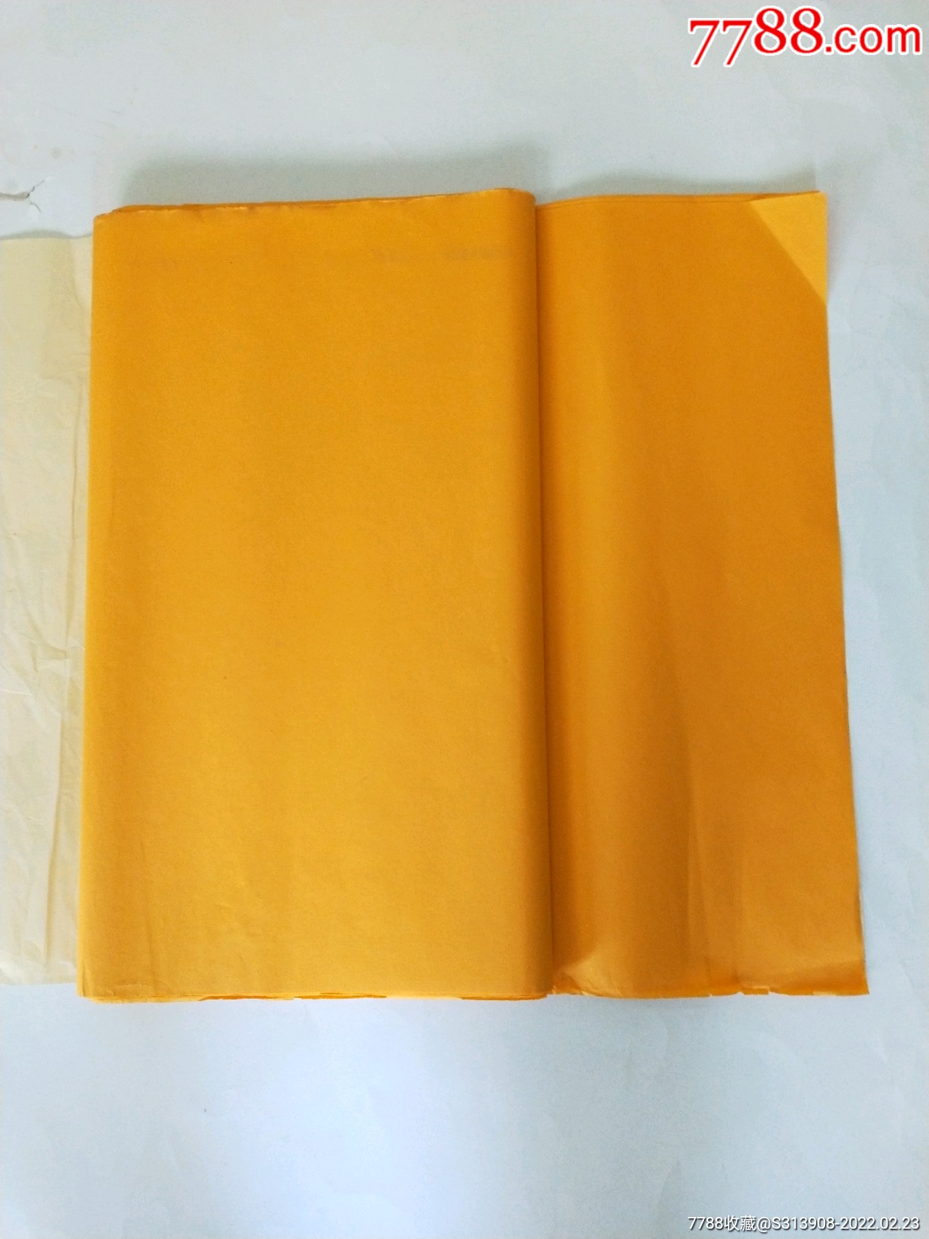 老尺八屏佛教黄小点冷金宣纸34张