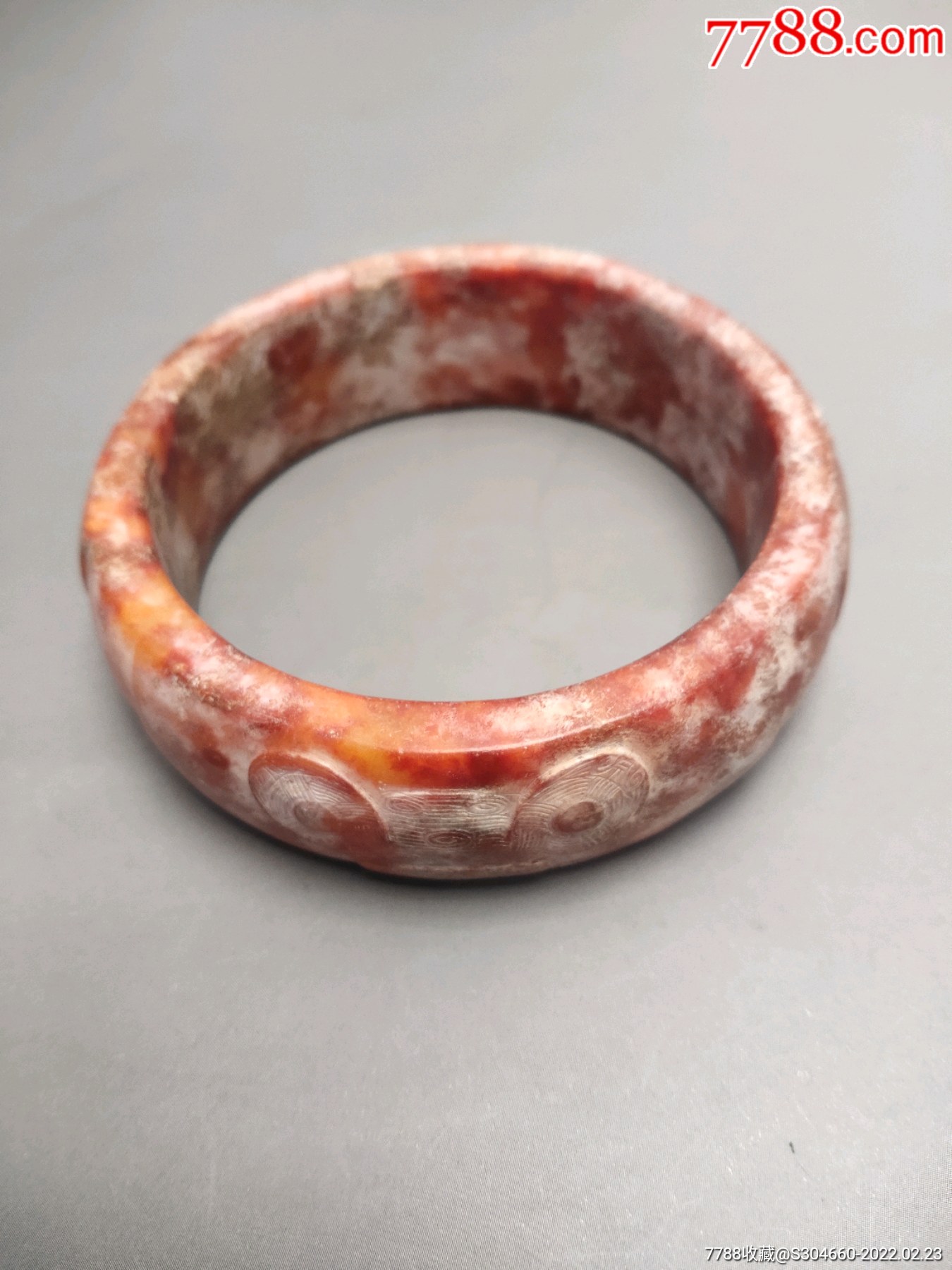 珍藏品古玉高古玉器良渚文化良渚玉器手镯尺寸条宽24内径7厘米