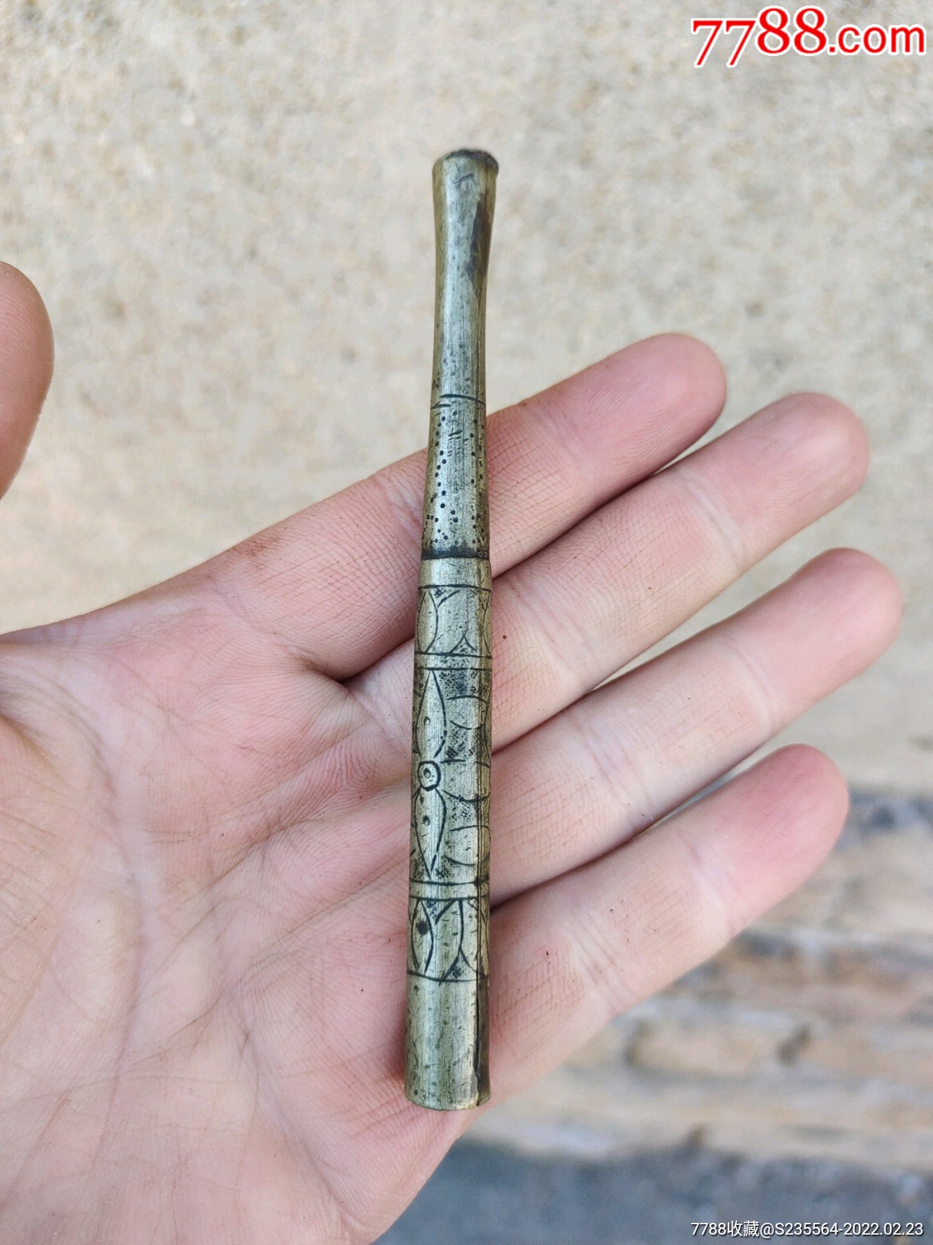 老烟具,老烟枪,老刻铜刻花烟嘴,老烟袋嘴,老烟嘴子,老铜杂_价格188元