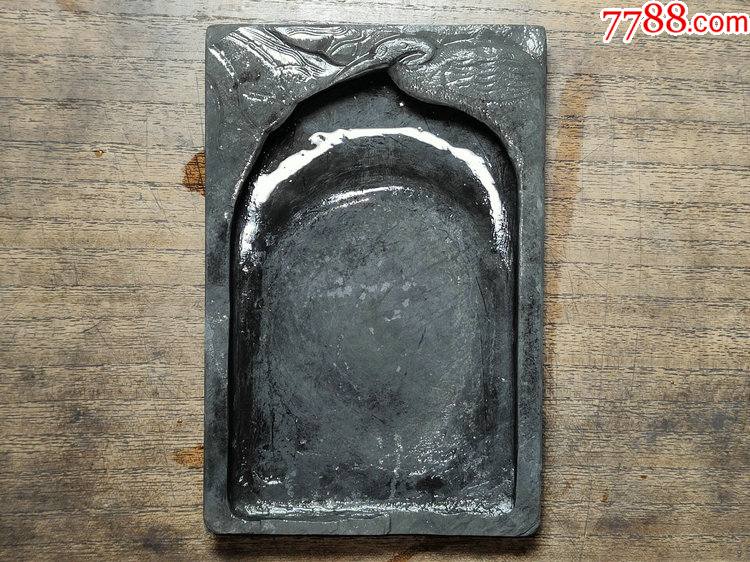 传世文房砚台民间手工艺雕刻一鹭莲升砚池歙砚玉山石砚_歙砚/龙尾砚_江海博物商店【7788收藏__收藏热线】