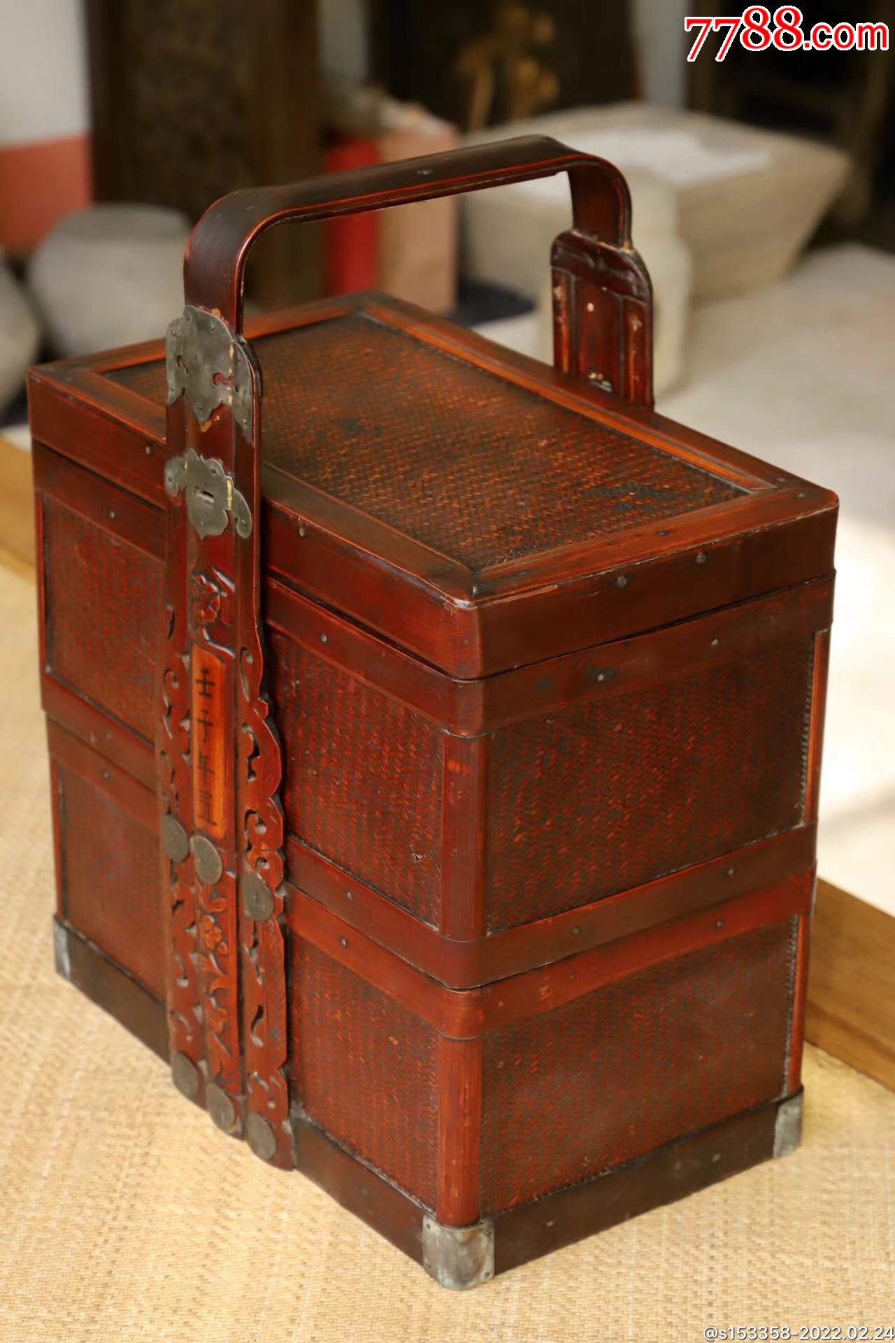清代竹提盒,-价格:2350元-se85532406-其他生活用具-零售-7788烟酒茶