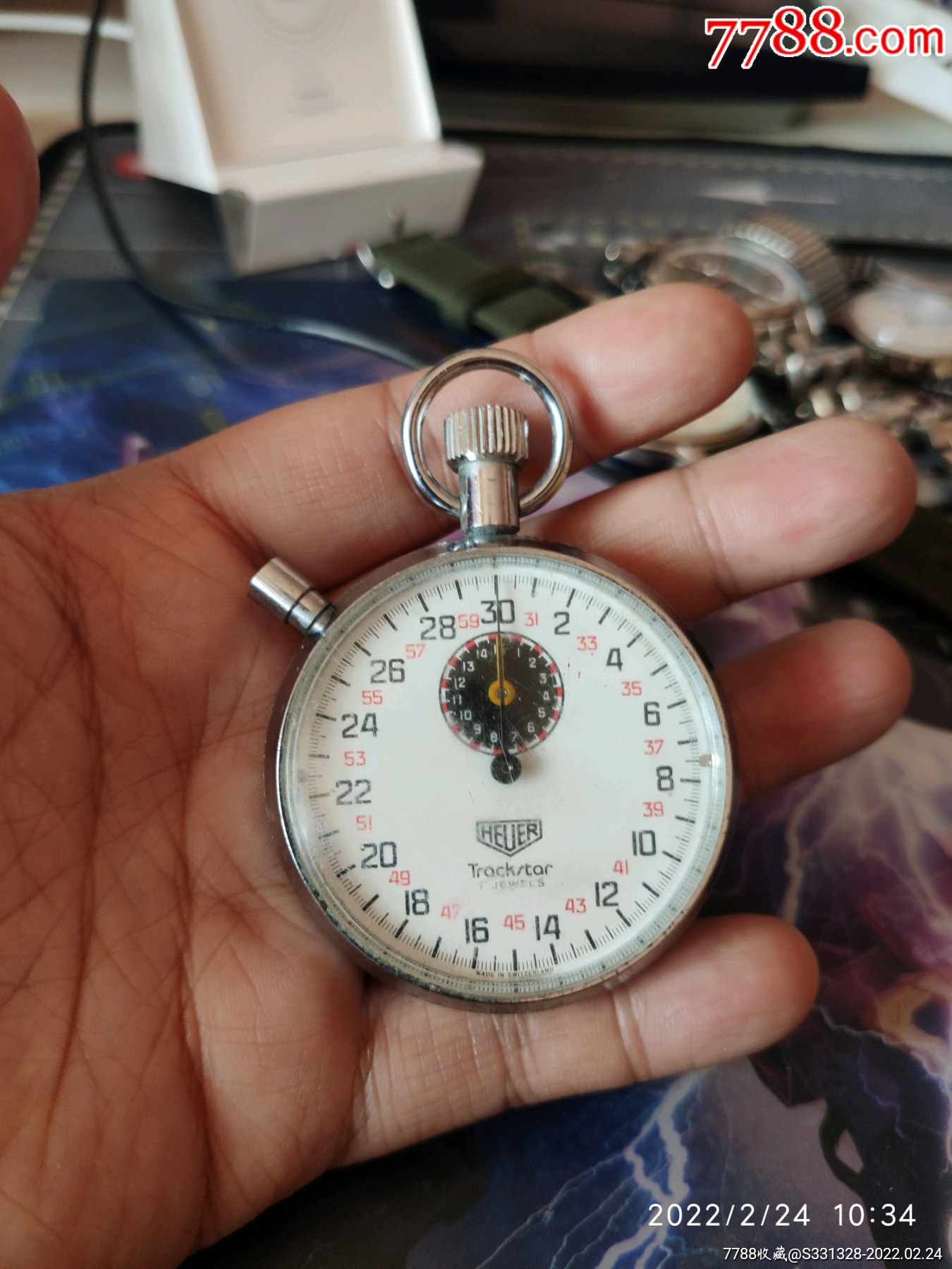 泰格豪雅机械秒表泰格豪雅heuer瑞士原产无拆无修
