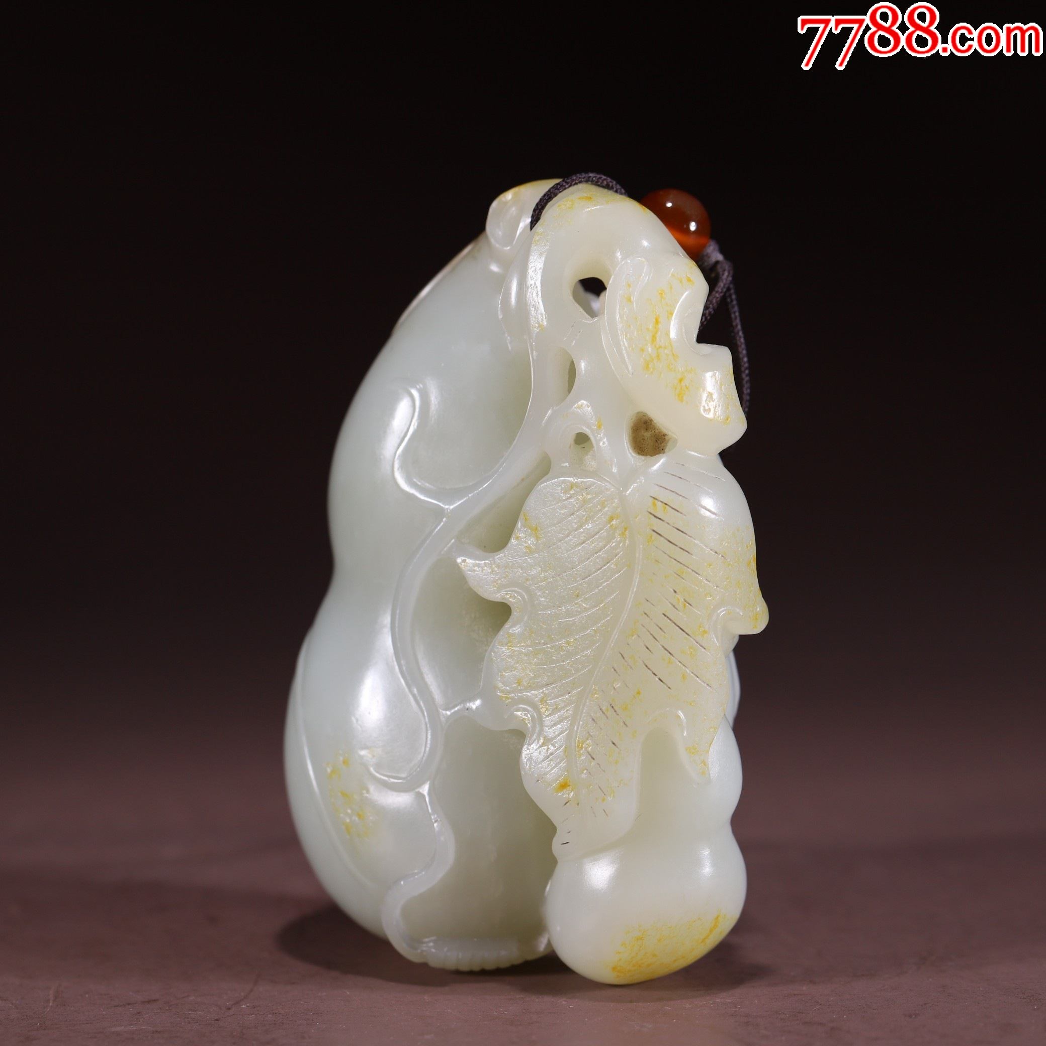 和田玉籽料葫芦把件