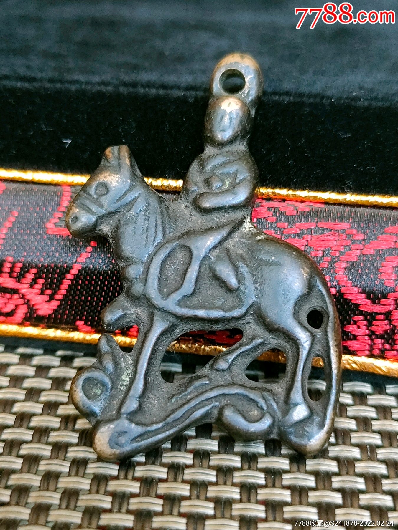 老铜人骑马挂件