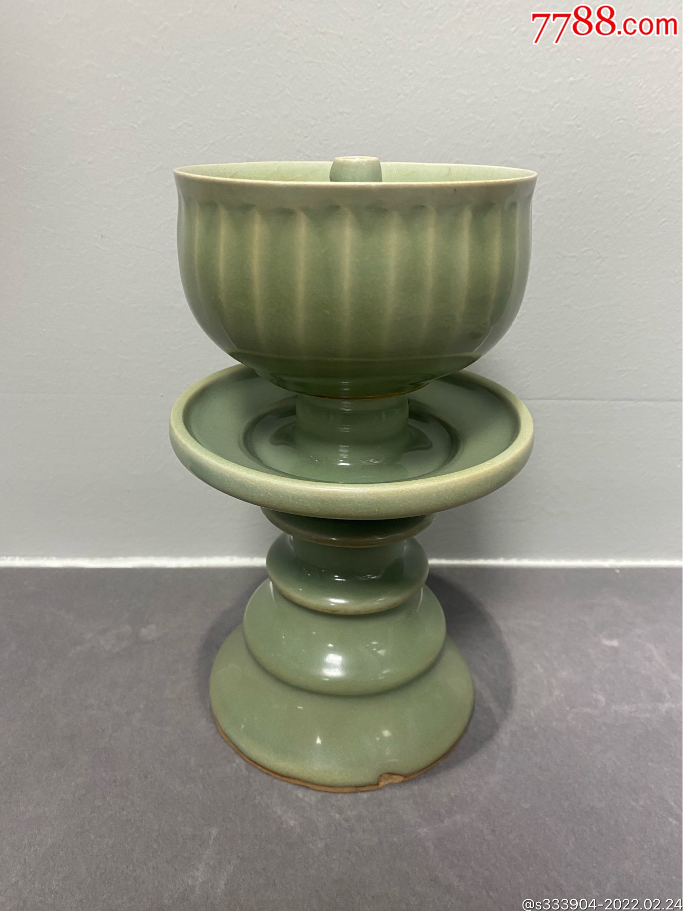 龙泉窑烛台-价格:16800元-se85537168-青瓷/秘色瓷-零售-7788景泰蓝