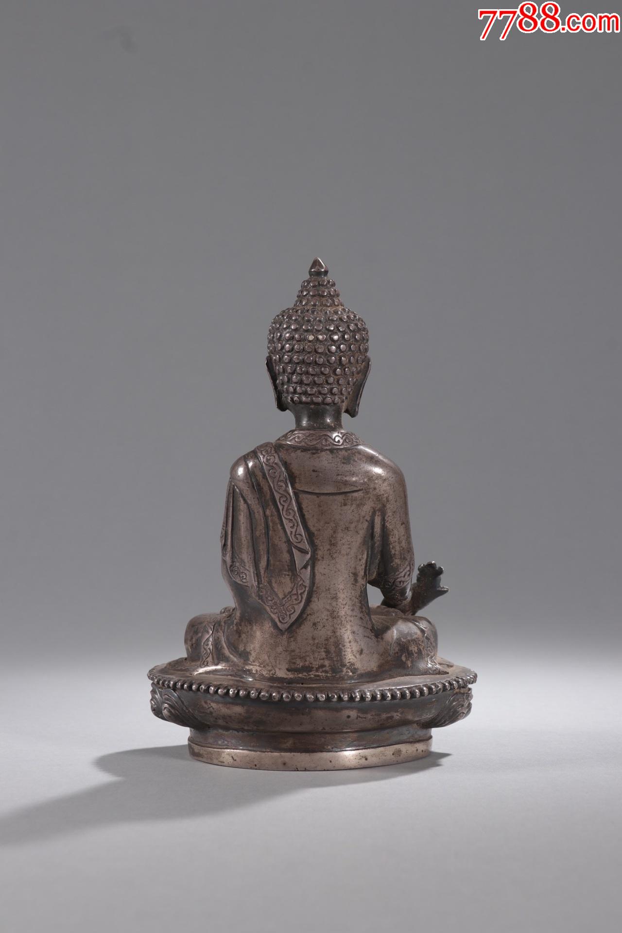 清-老纯银"药师佛"造像_佛像/造像_第8张_7788小人书