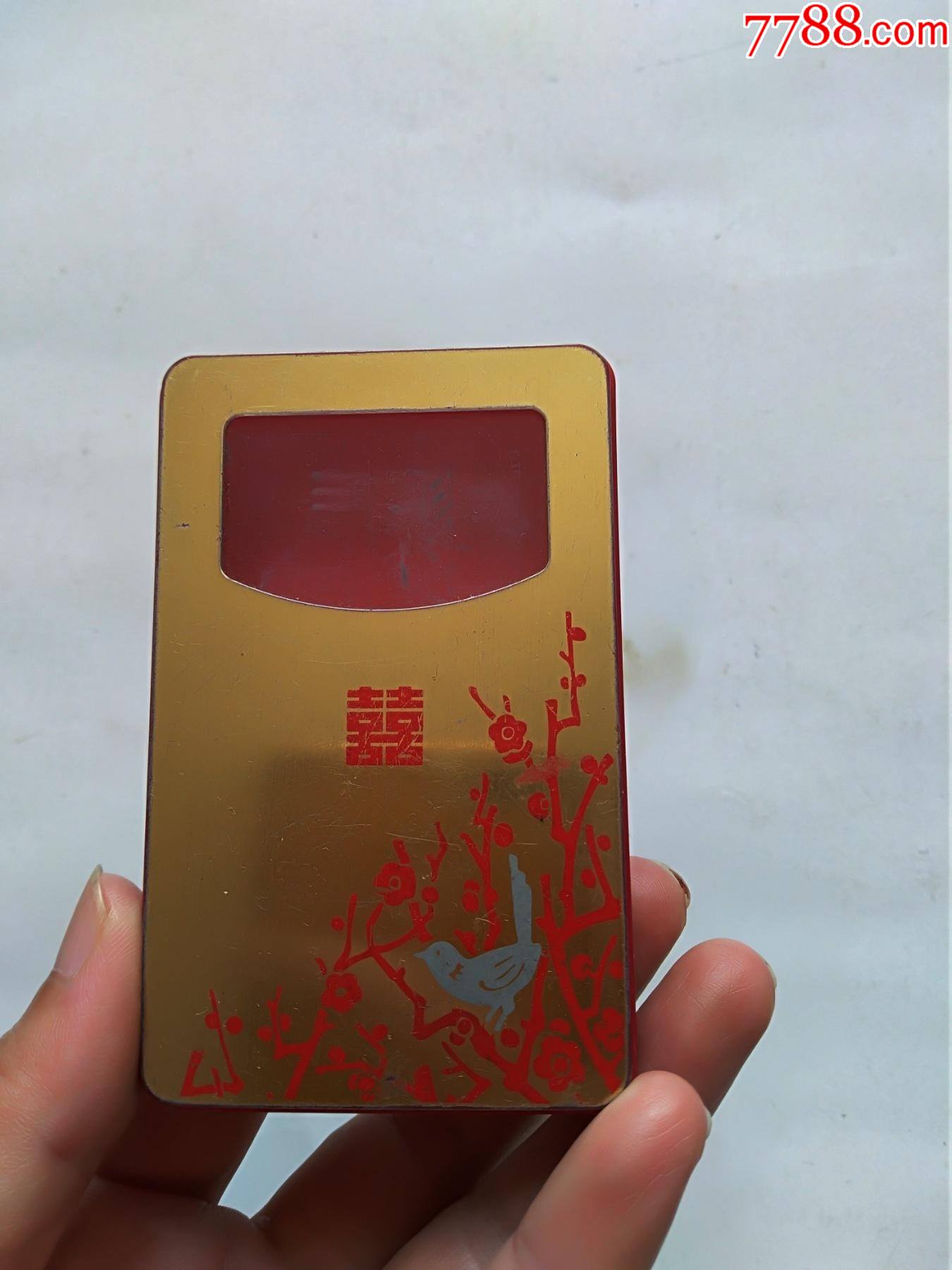 八十年代红双喜老烟盒塑料喜鹊登梅非常别致完好少见点图可放大